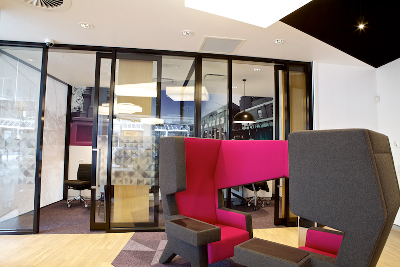 Traditional over the desk consultation meeting spaces