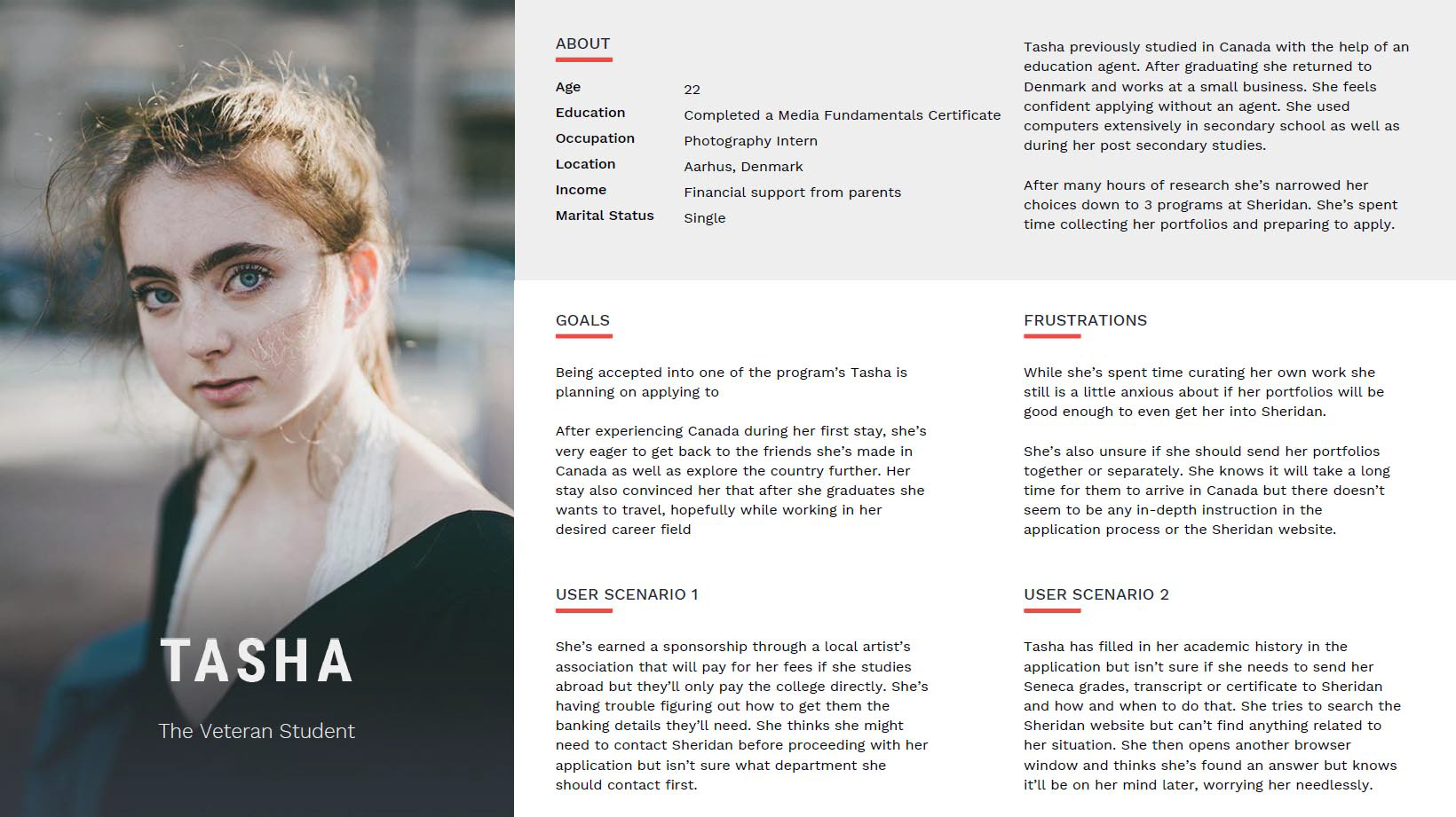 Tasha is a returning International Student