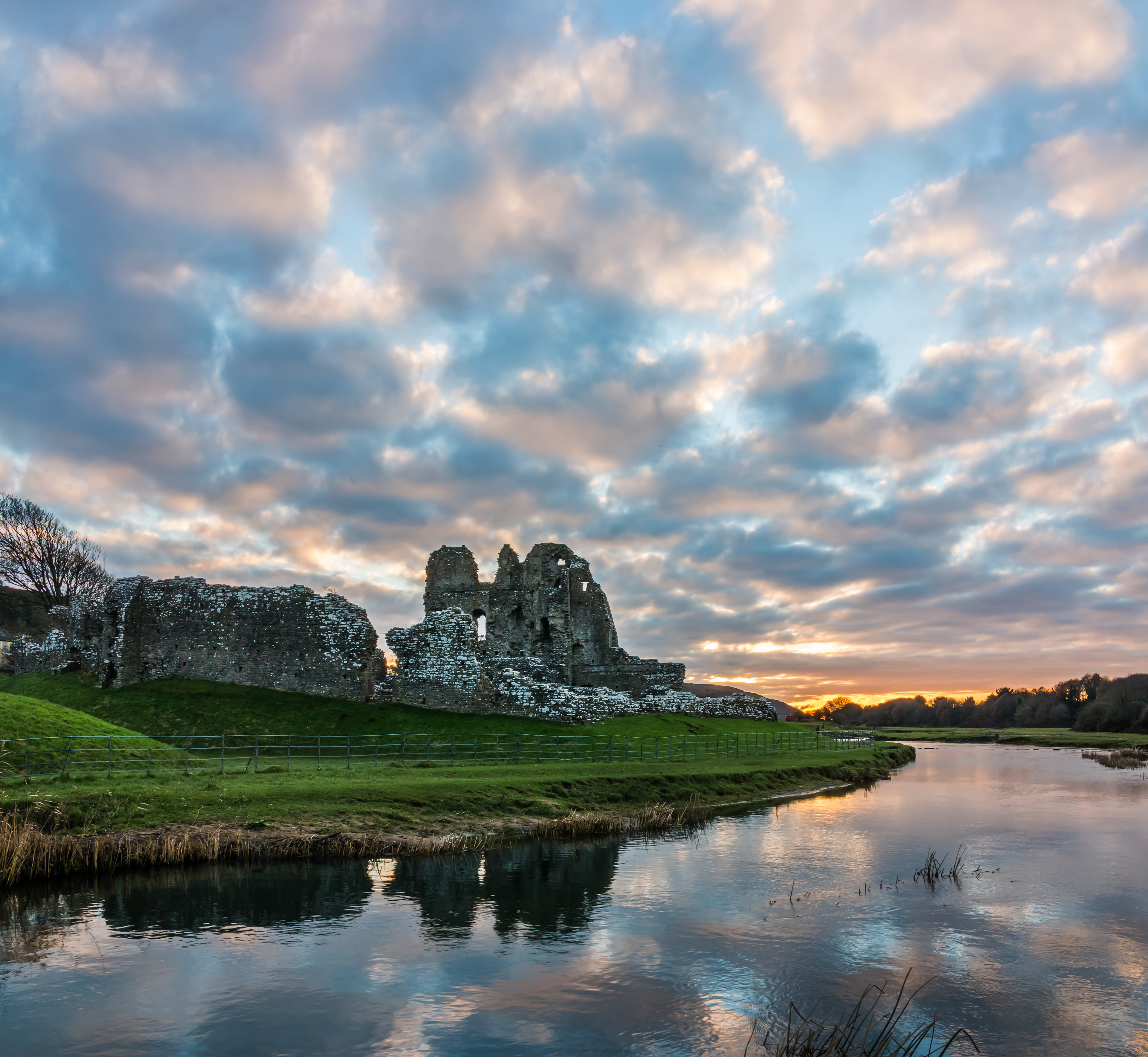 Ogmore Castle Sunset