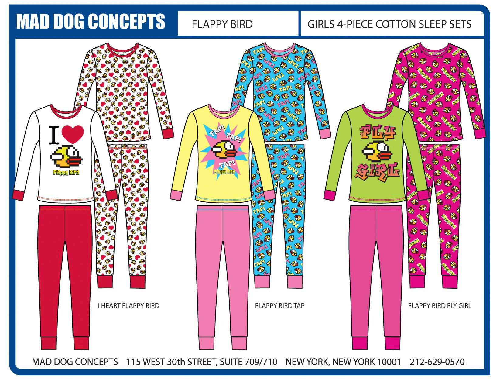 Flappy Bird Cotton PJs