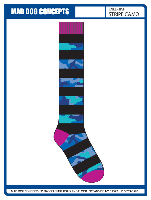 Stripe Camo Knee High