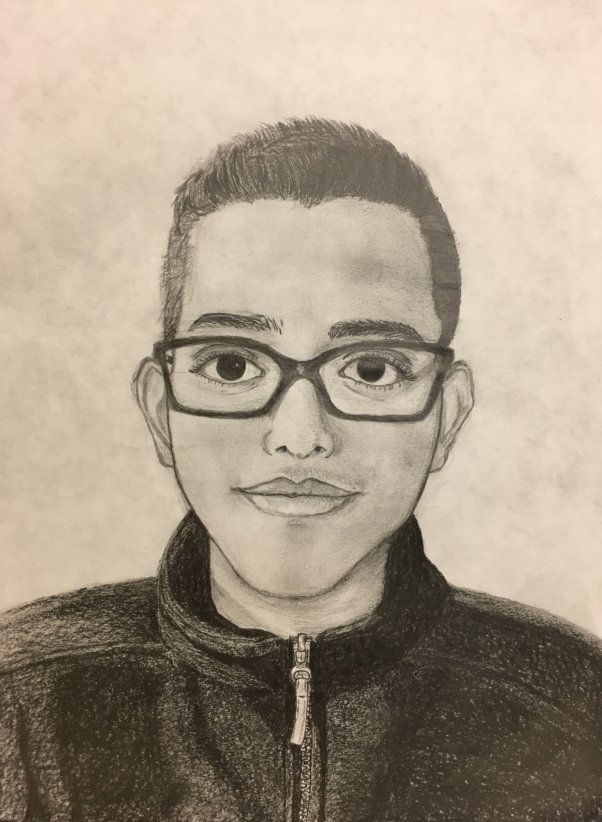 SELF PORTRAIT WITH VALUE. Grade 8