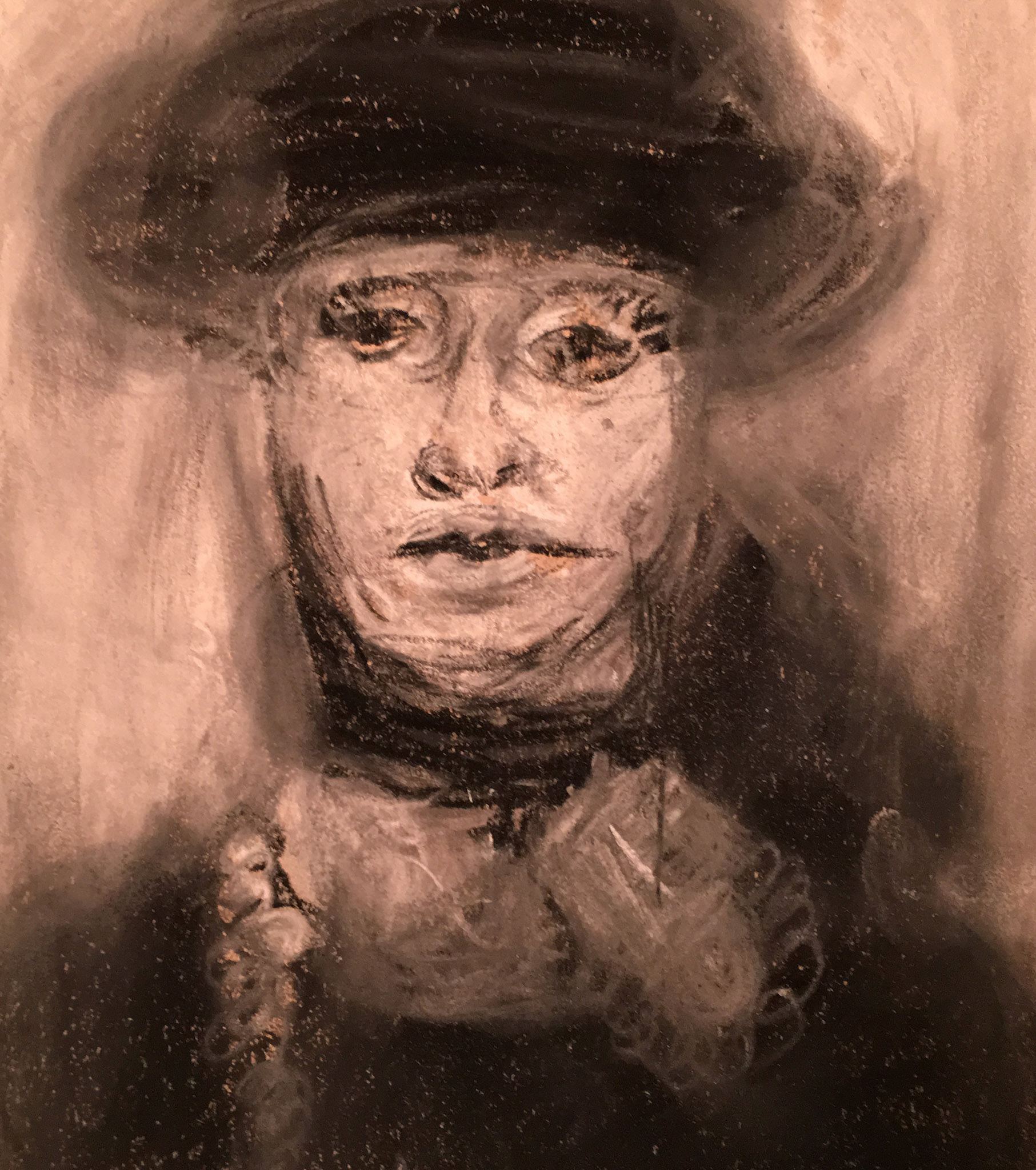 Memory. 2018. Charcoal on paper, 8.5 x 5.5"