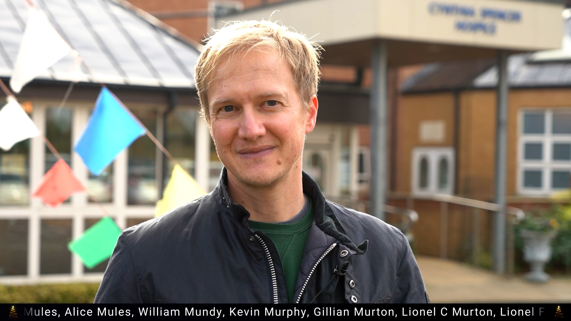 Volunteer James Tapp filmed a reading