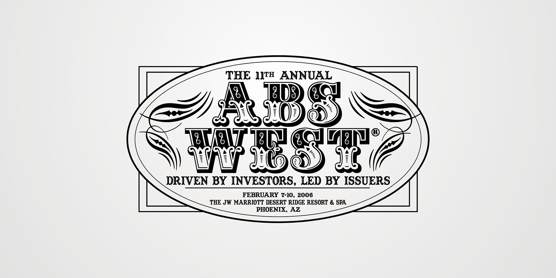 ABS WEST™ 2006 tote bag logo design, IMN, Information Management Network, Financial Conference