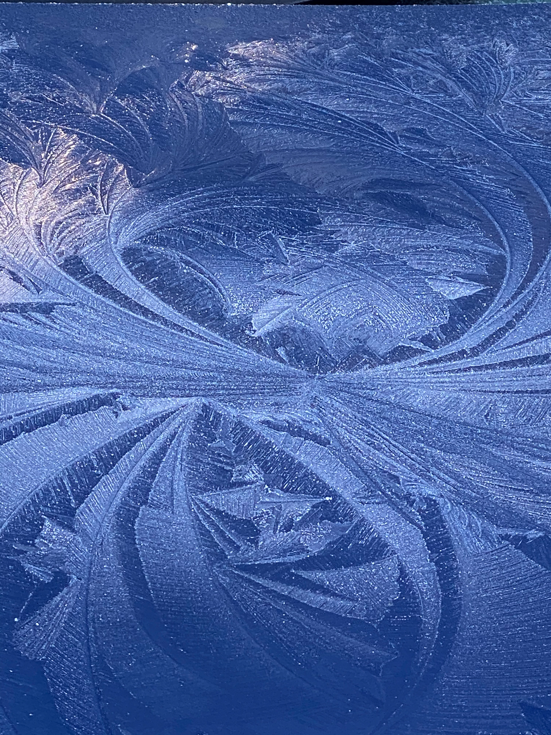 Ice on the car!
