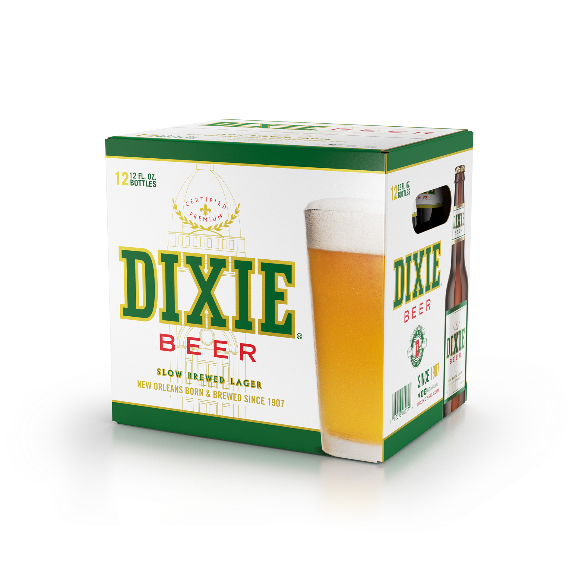 Dixie Beer 12 oz. Bottle Carton