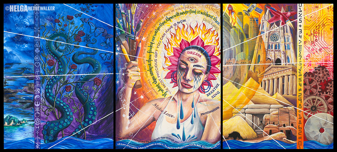 Triptych of the Muse