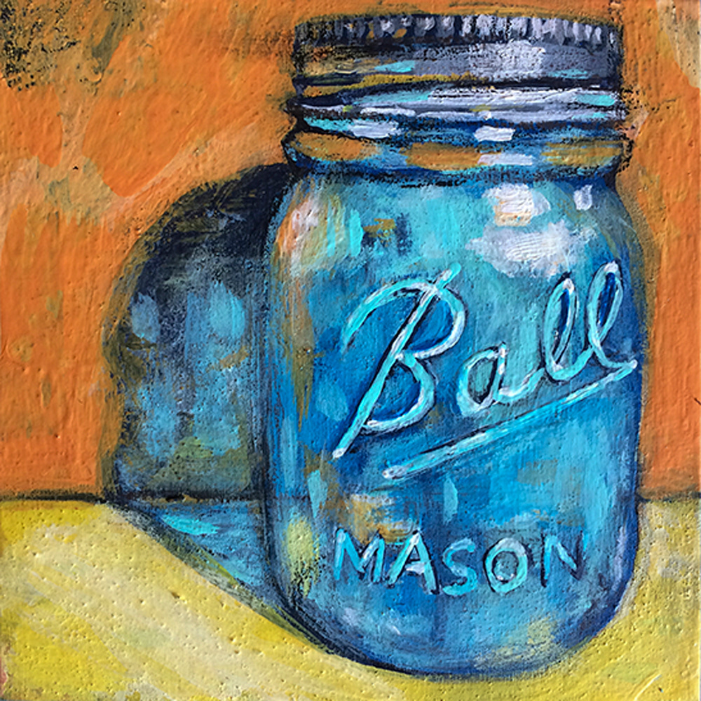 Mason Jar - 4" x 4" ($100)