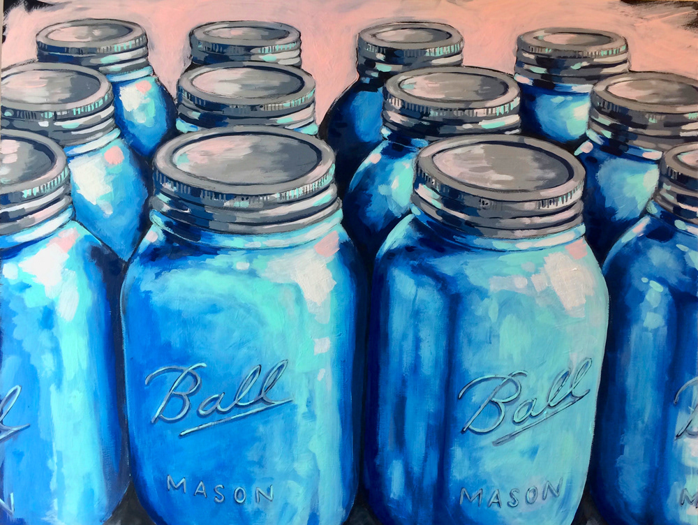 Mason Jars 1 - 31.5” x 24” ($600)