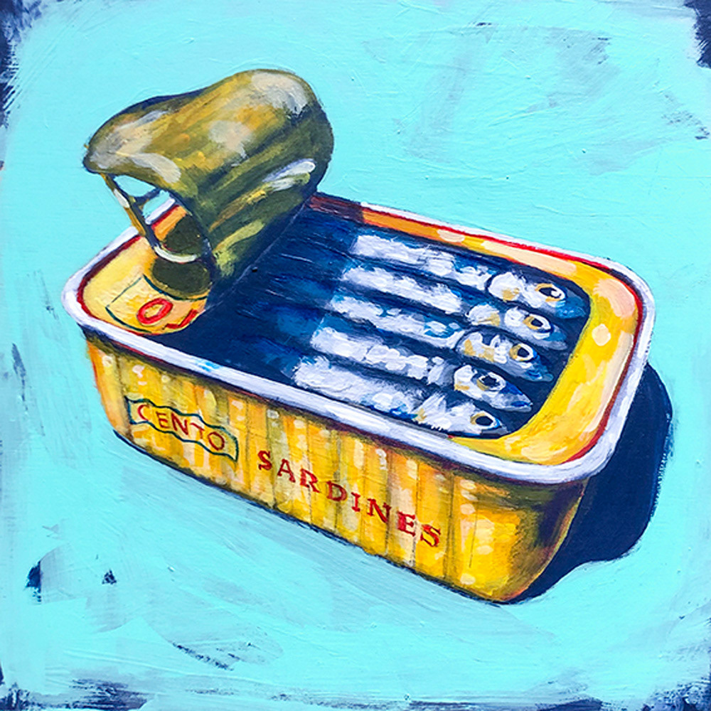 Sardines 2 - 12" x 12" ($175)