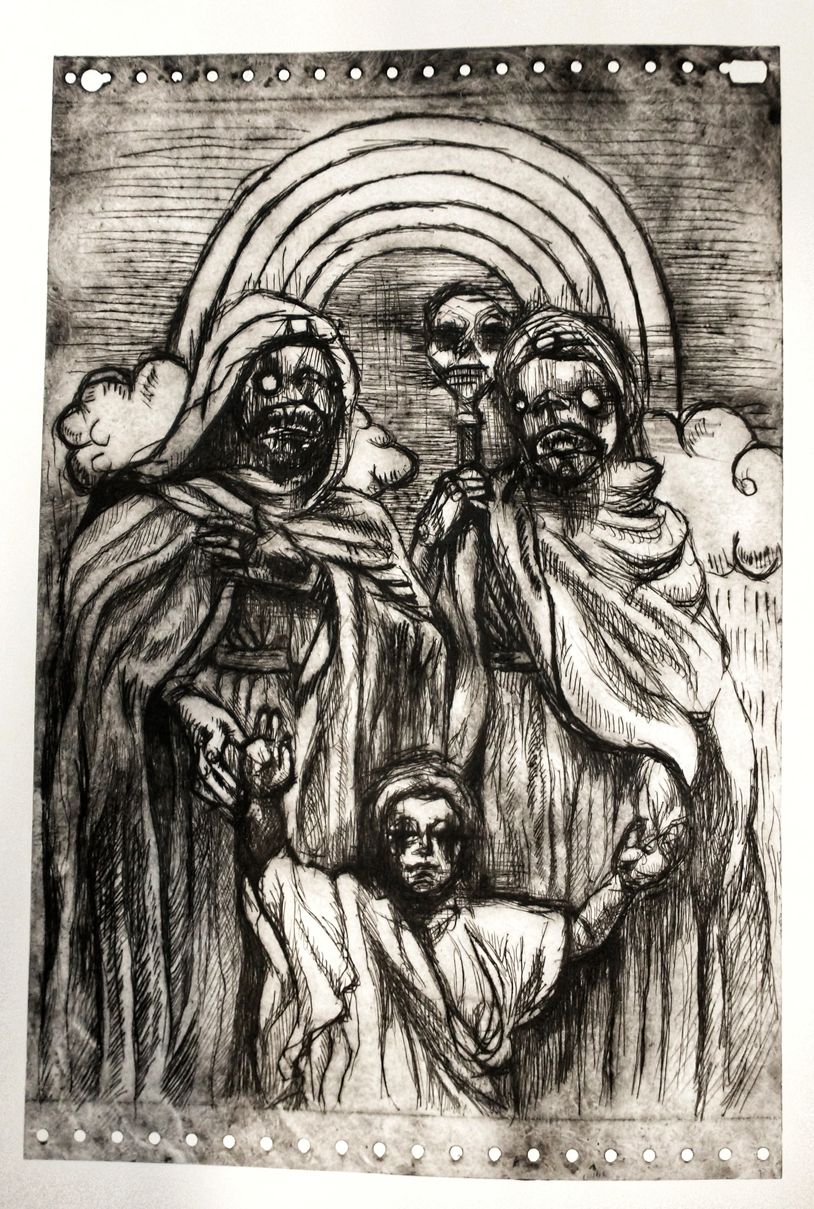 'Protection' A4 Dry-point Aluminium Sheet
