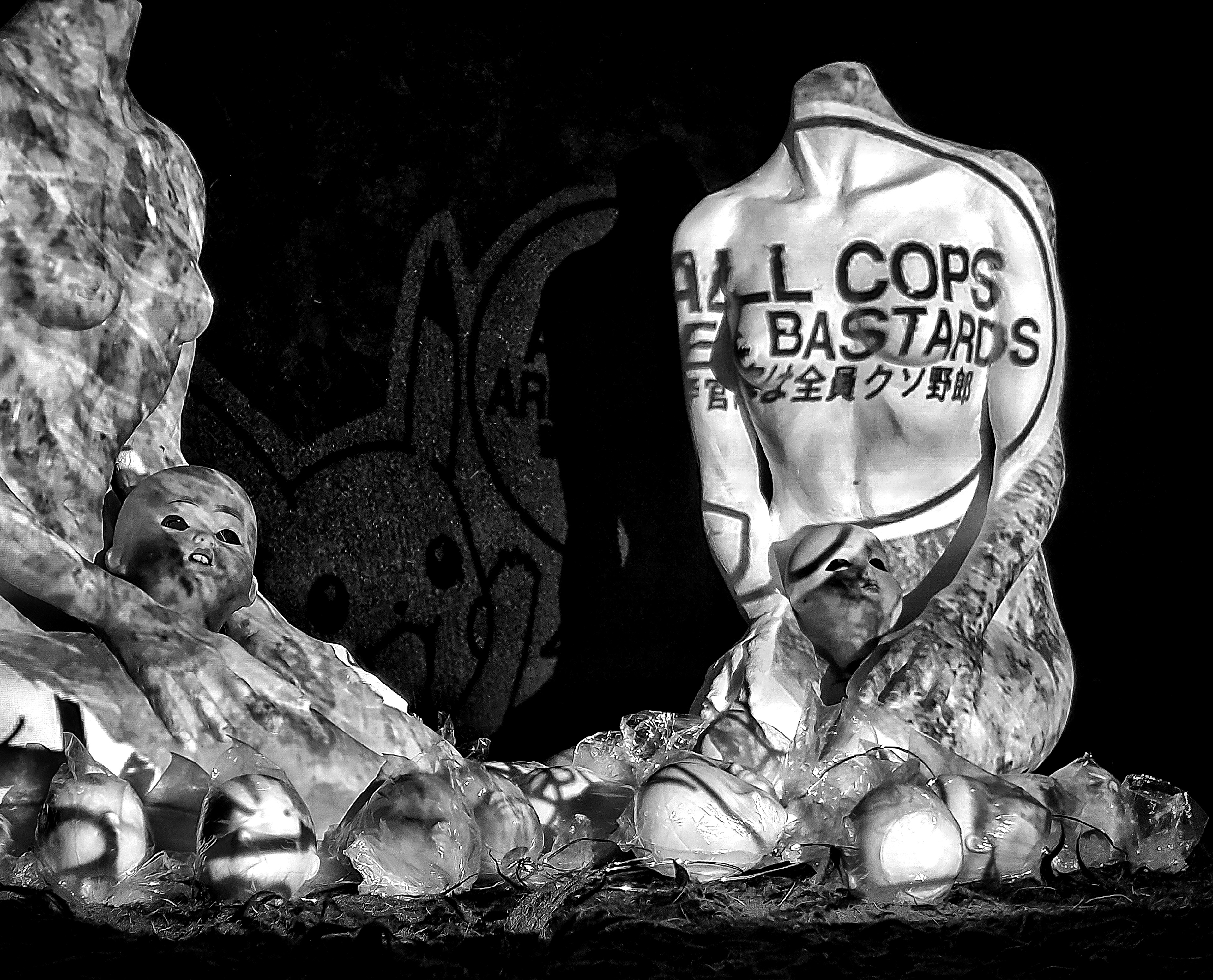 'Two Figures' photography from installation