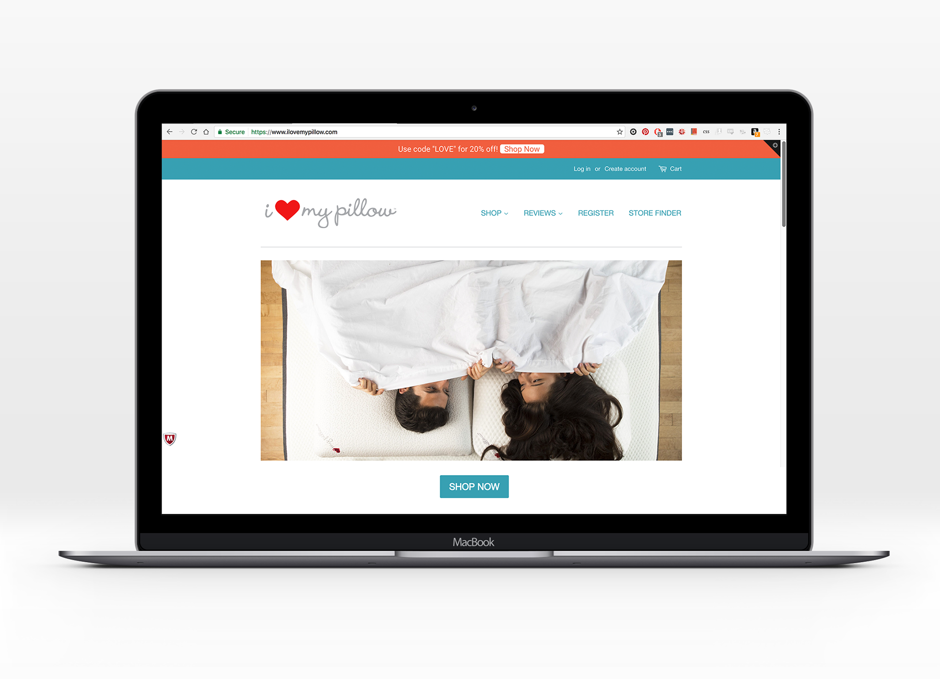 Lauren Elizabeth Design I Love My Pillow