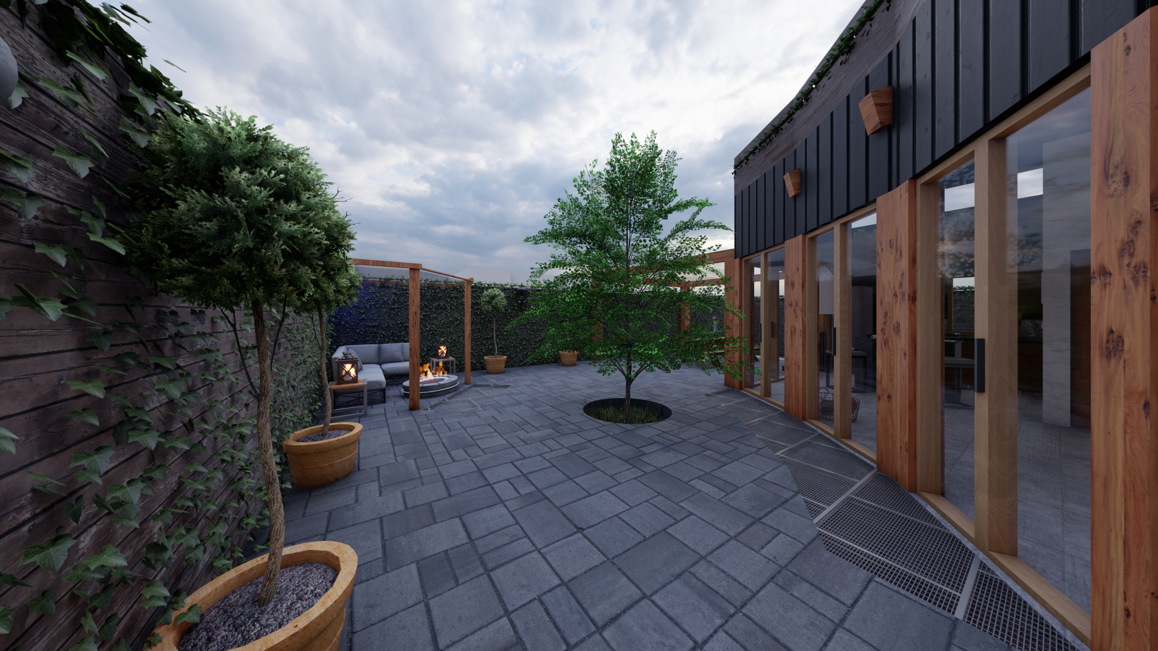 View of internal courtyard