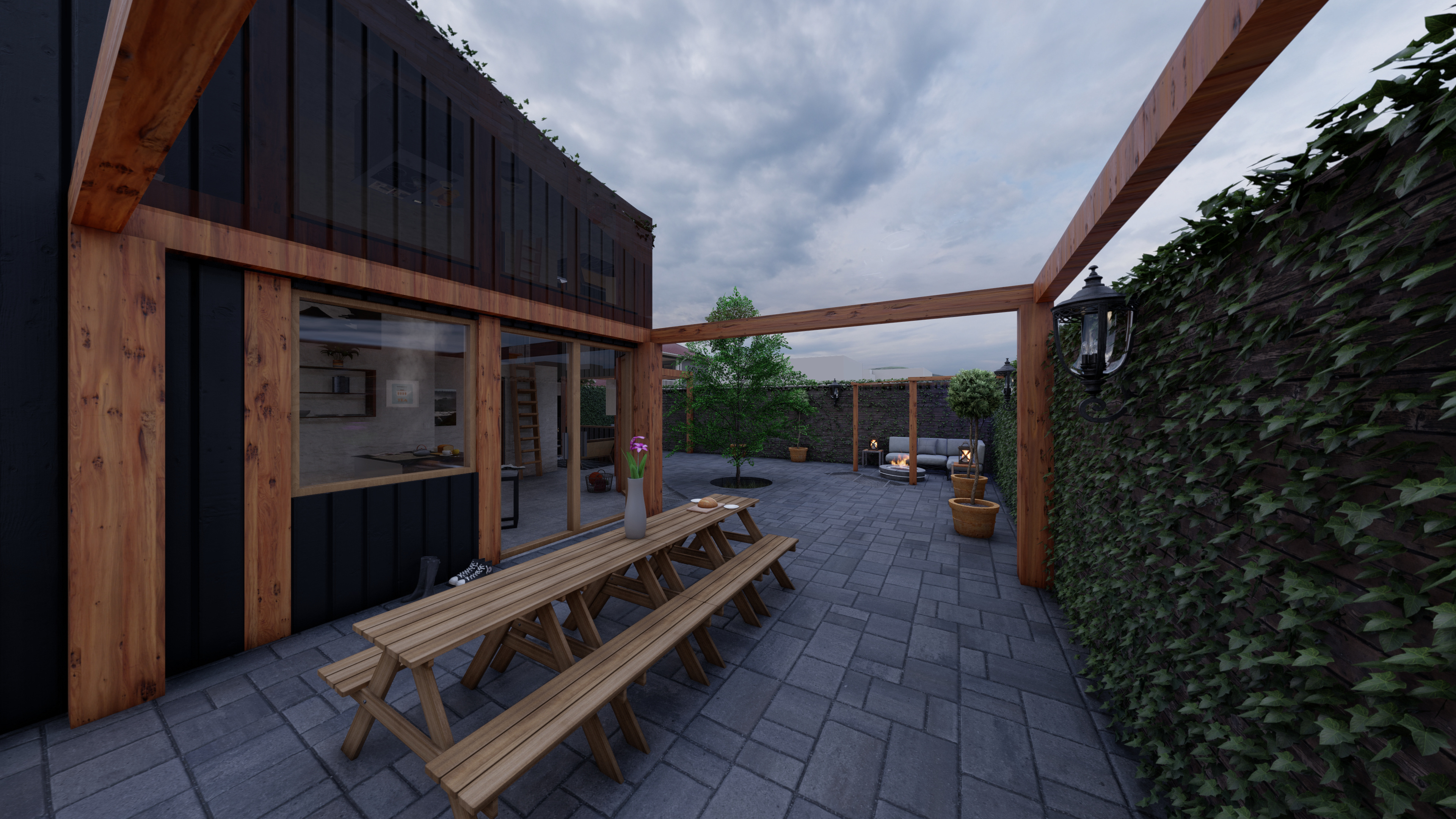 View of internal courtyard