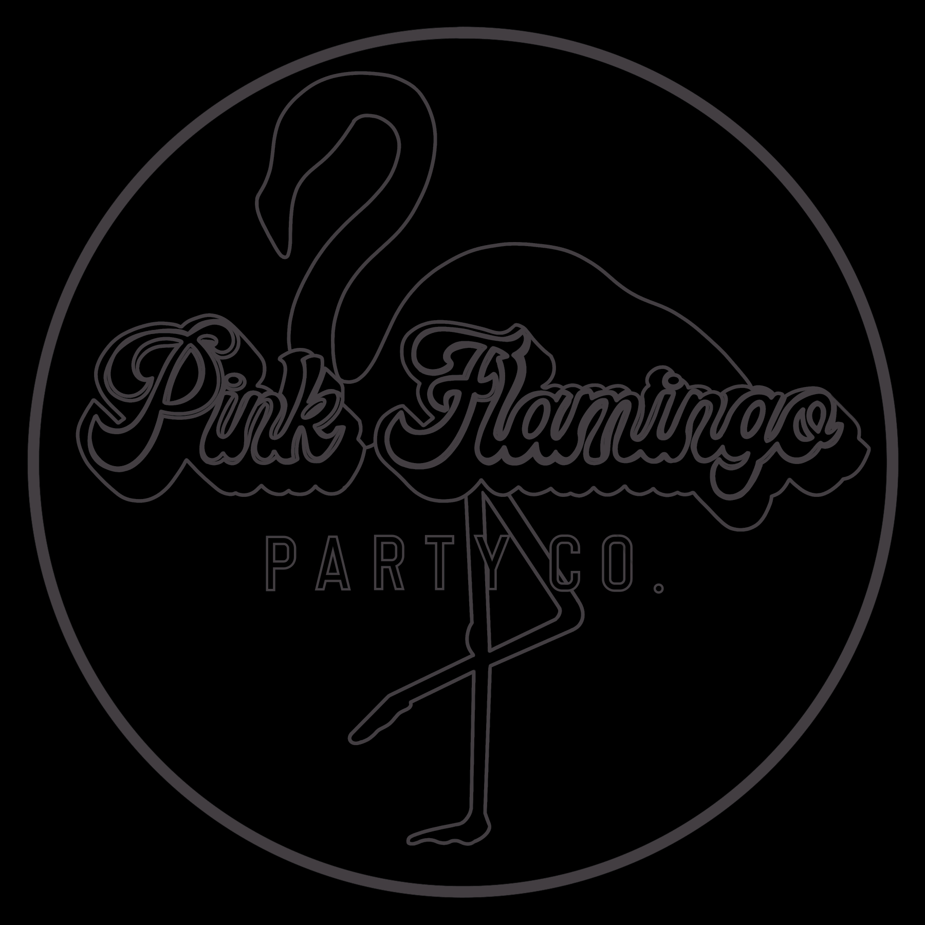 Pink Flamingo Party Co. (Logo) GIF