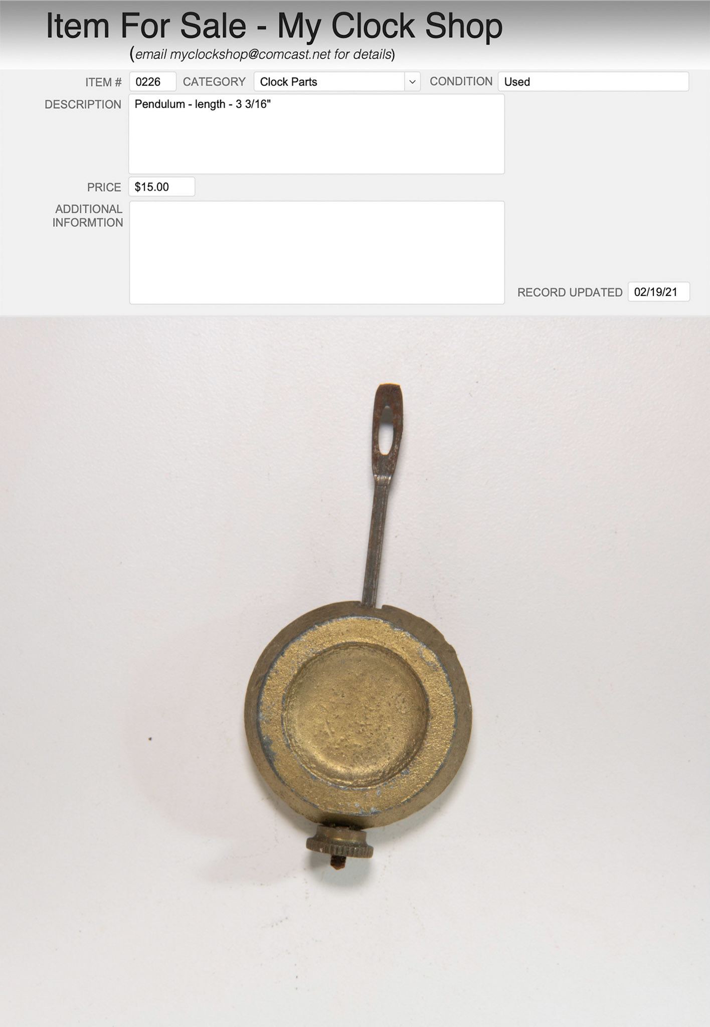 Item # 0226