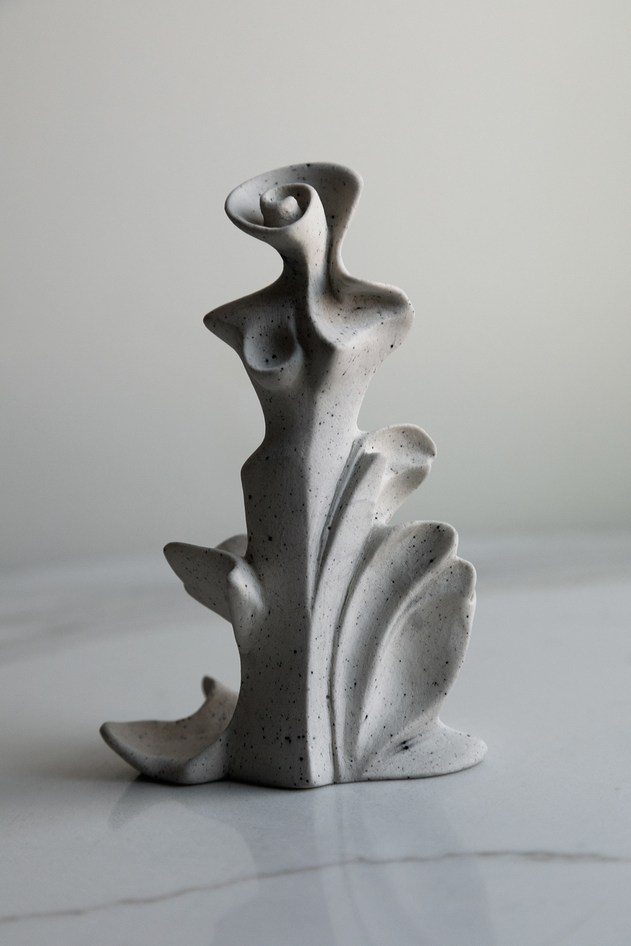 Hestia, pigmented plaster, 5” x 3” x 2.5”