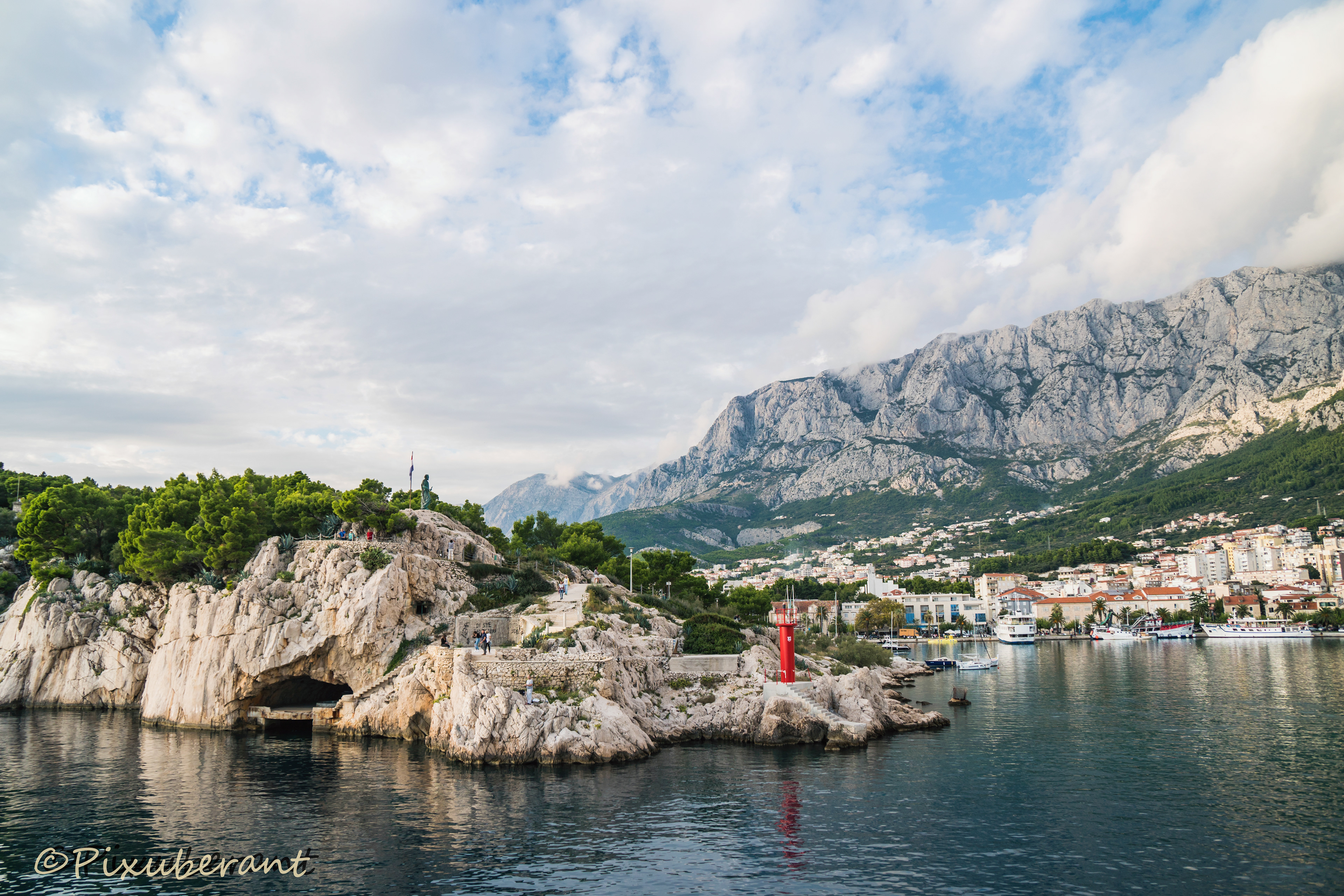 entering Makarska harbour