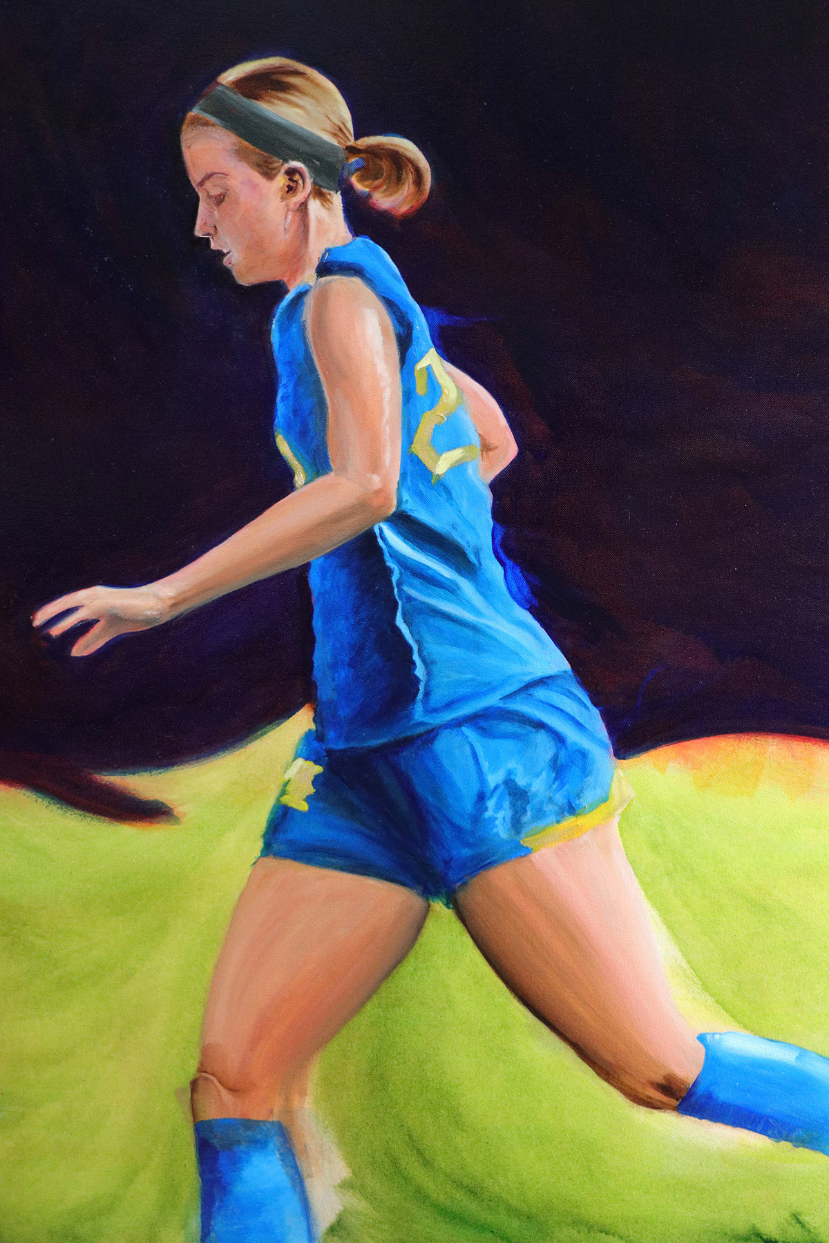 Untitled, oil paint on canvas, 48 x 36 inches
