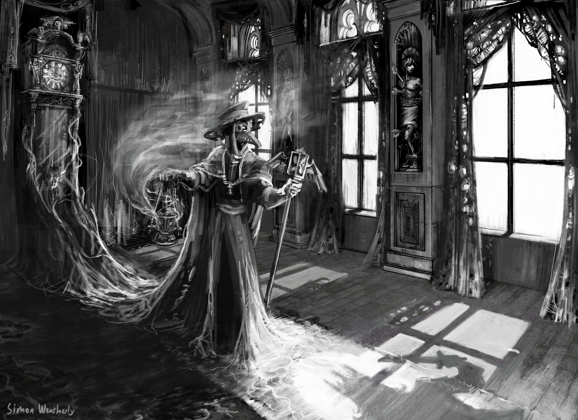 Prospero Confronts the Red Death