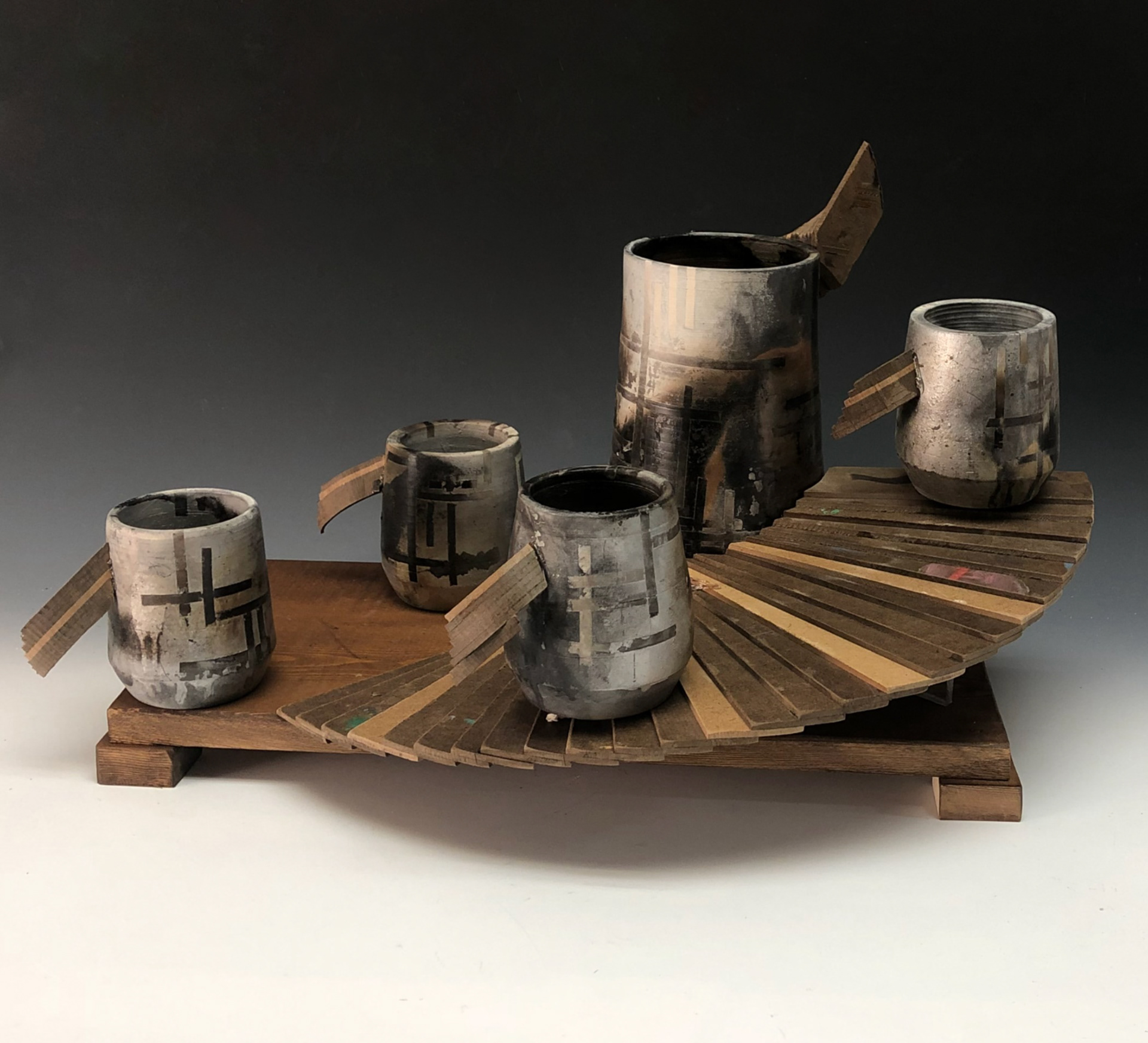 Layne Denton, Grade 10, Northfield High School. Impression Pattern in Flight, Ceramics & Glass. Adam Zwiebel, Educator.