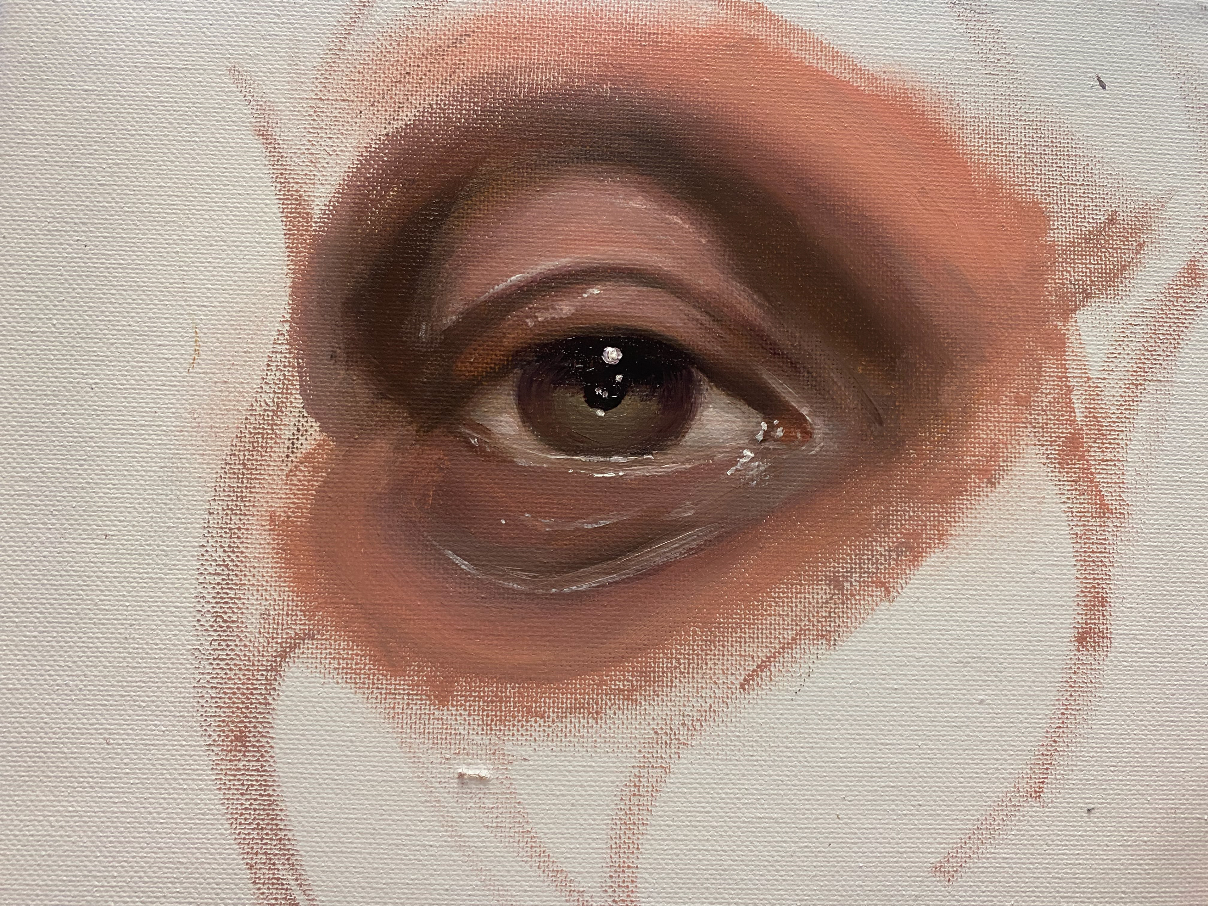 Cassandra Rentfrow, Grade 12, Homestead High School. Juicy Eyeball, Painting. Sarah Jones, Educator.
