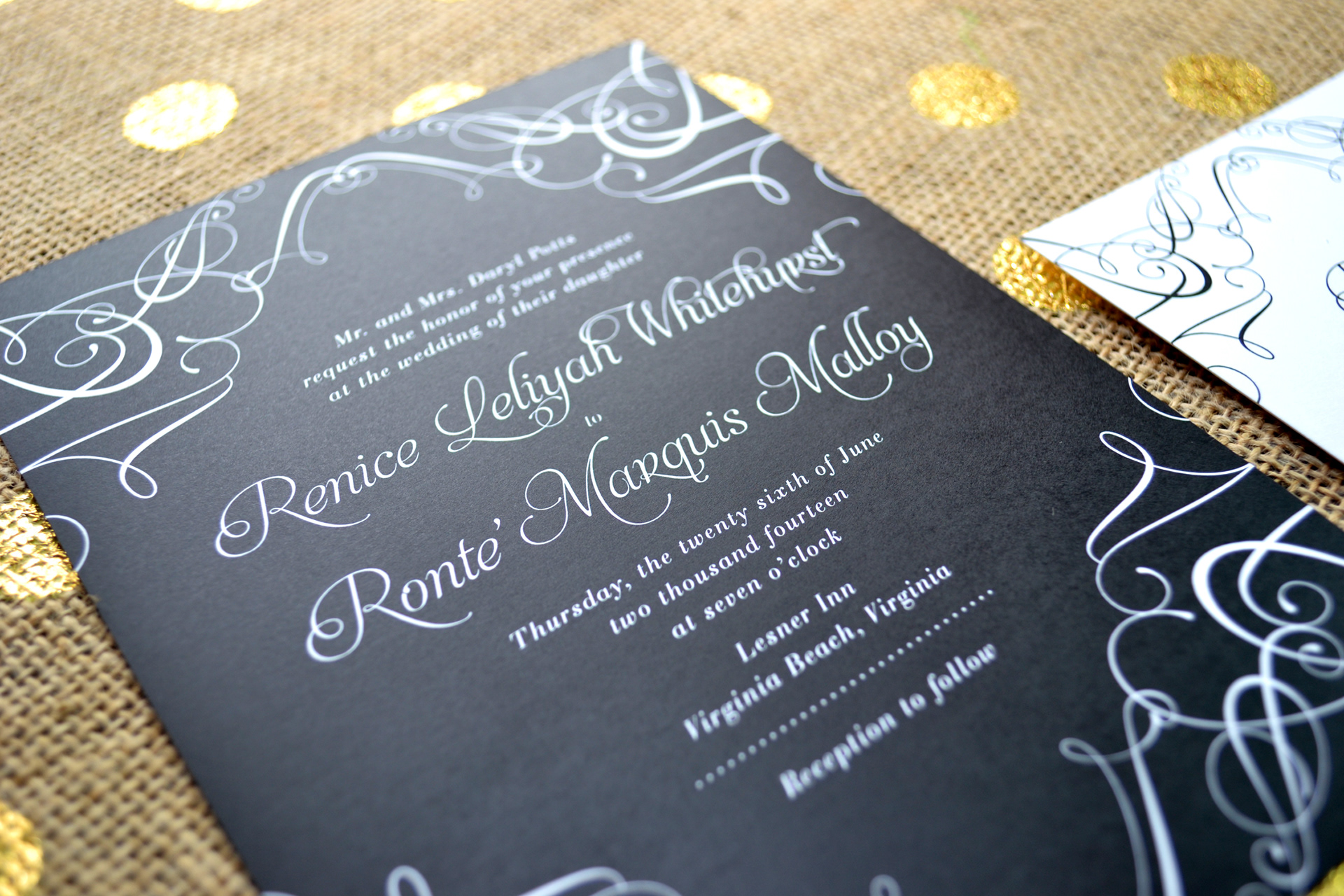 Patty B Wedding Invitations Renice Ronte