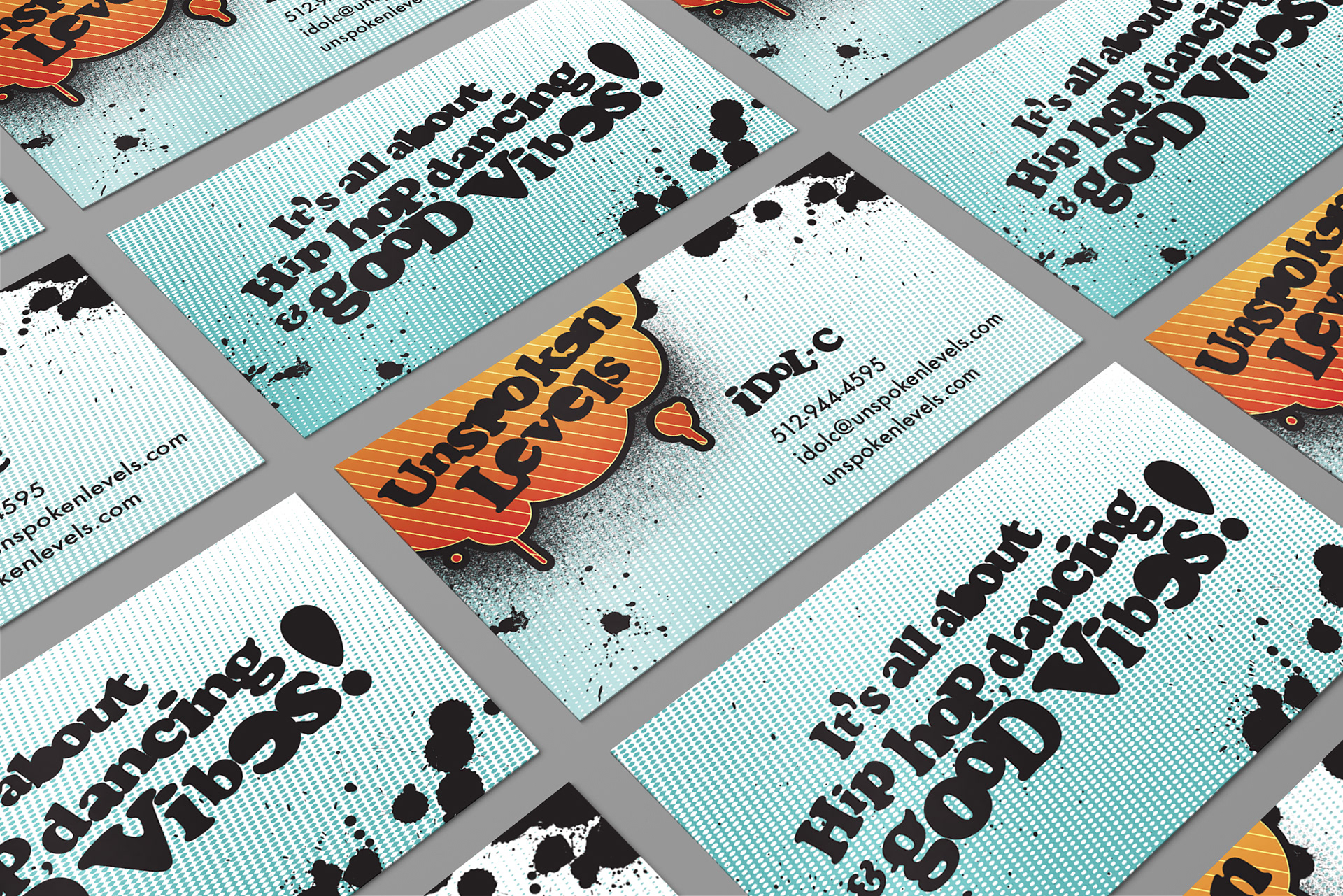 Unspoken Levels Business Card Design