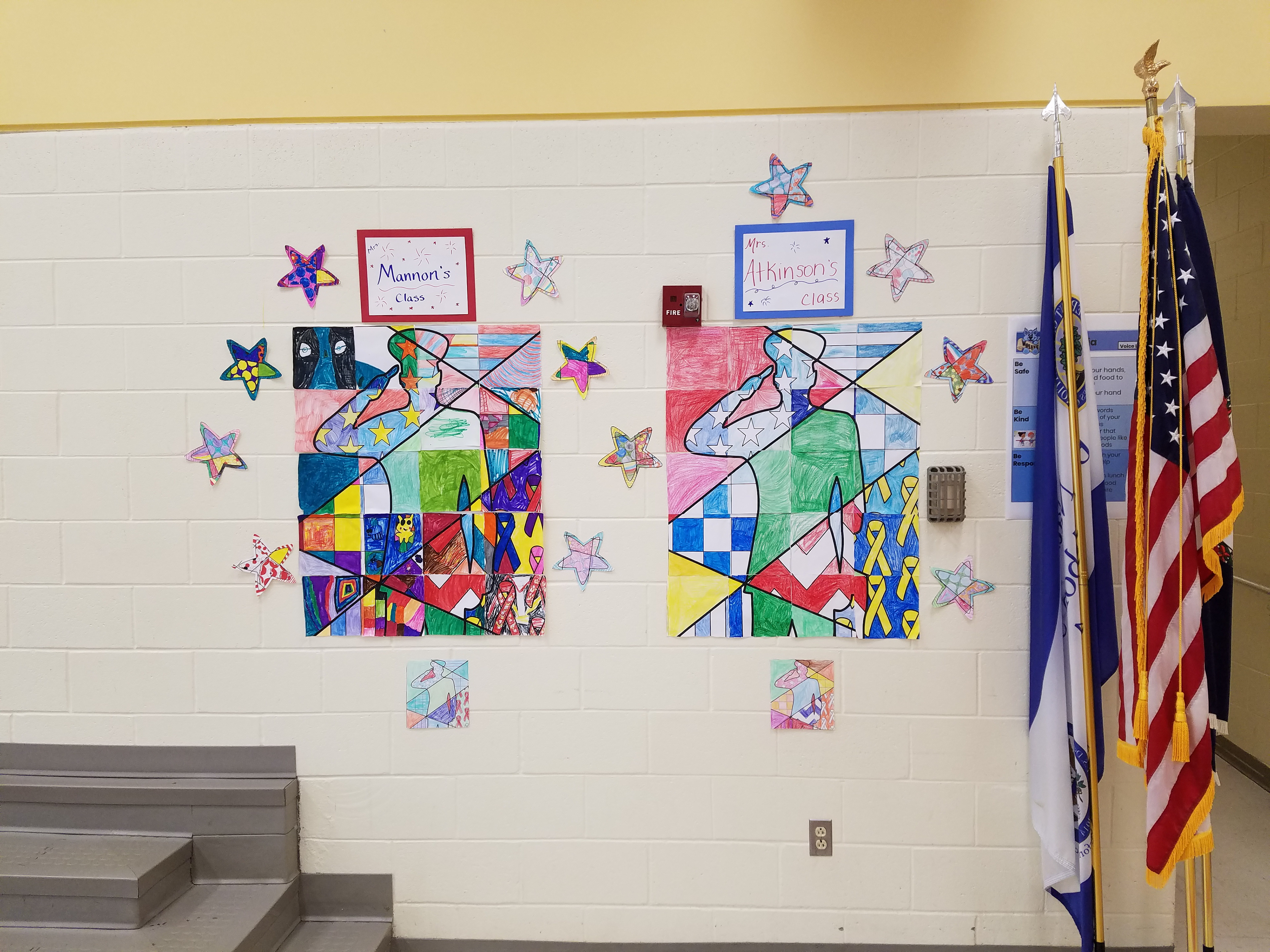 2019 WPES 2nd Grade Veteran's Day Program Decorations 2
