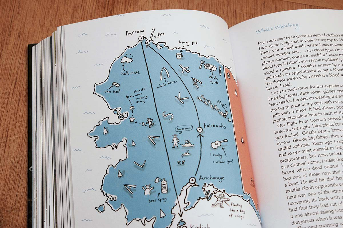 Illustrations and maps for Karl Pilkington's "The Further Adventures of An Idiot Abroad" - Canongate Books (ISBN: 9780857867490).