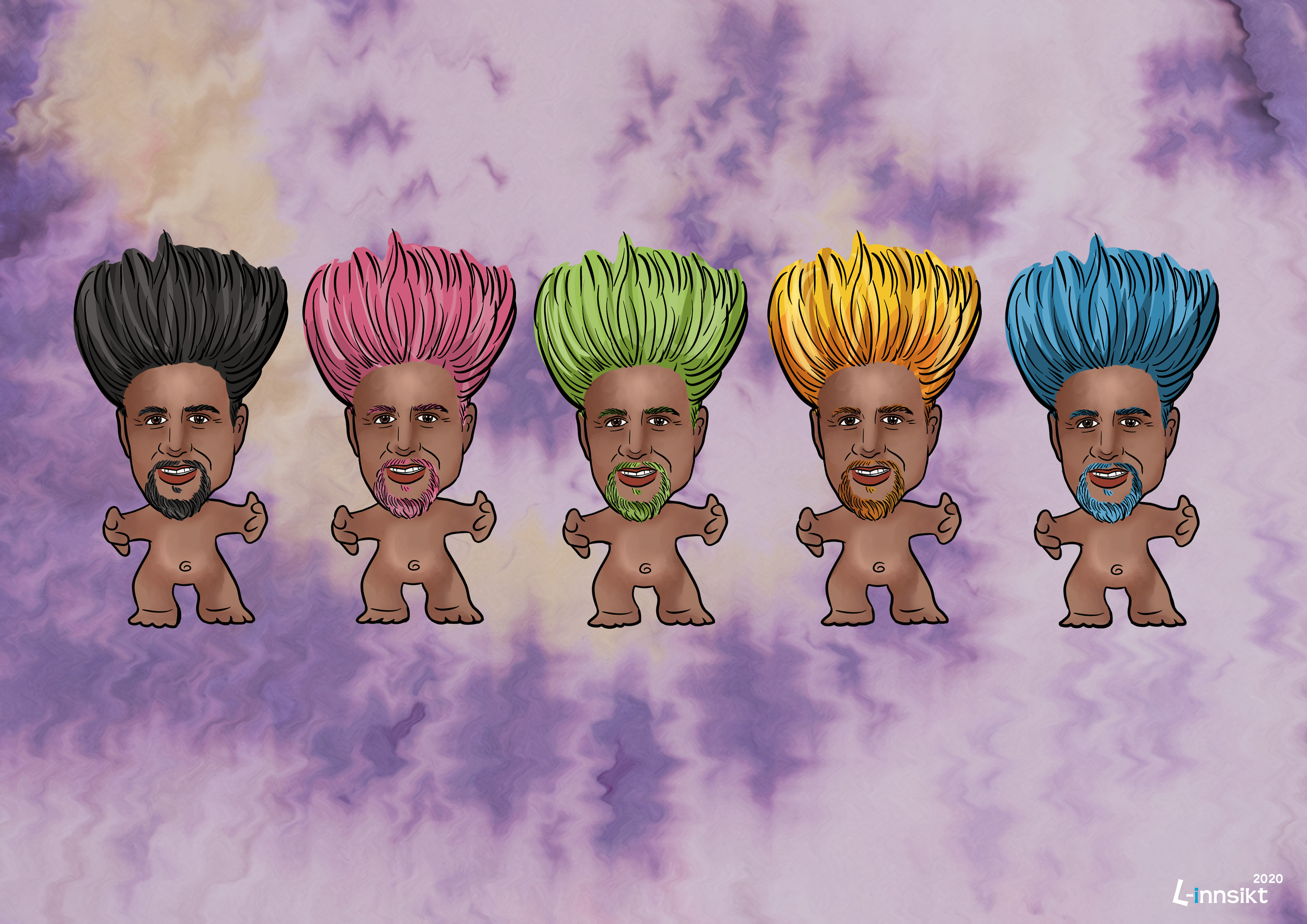 "Lykkens lykketroll" Abid Raja karikatur