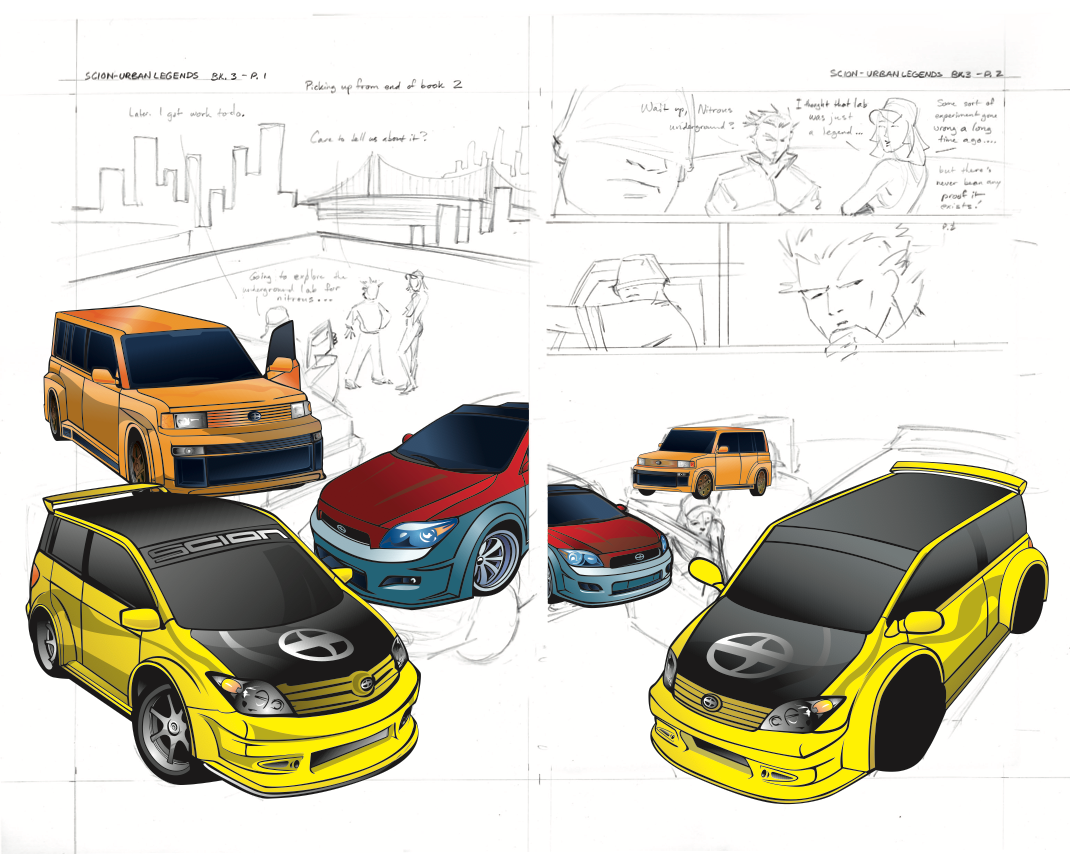 Comic Book for Scion – Inking