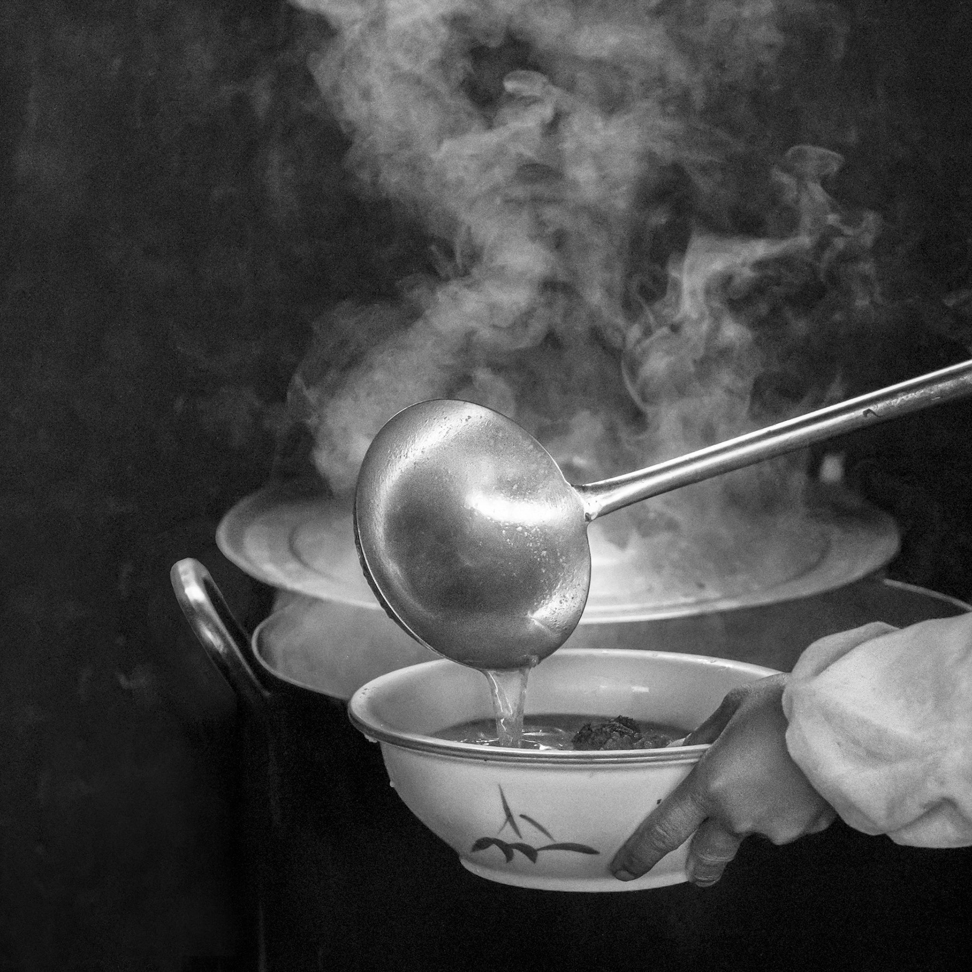 Breakfast. Market Scene, Luang NamTha, Northern Laos