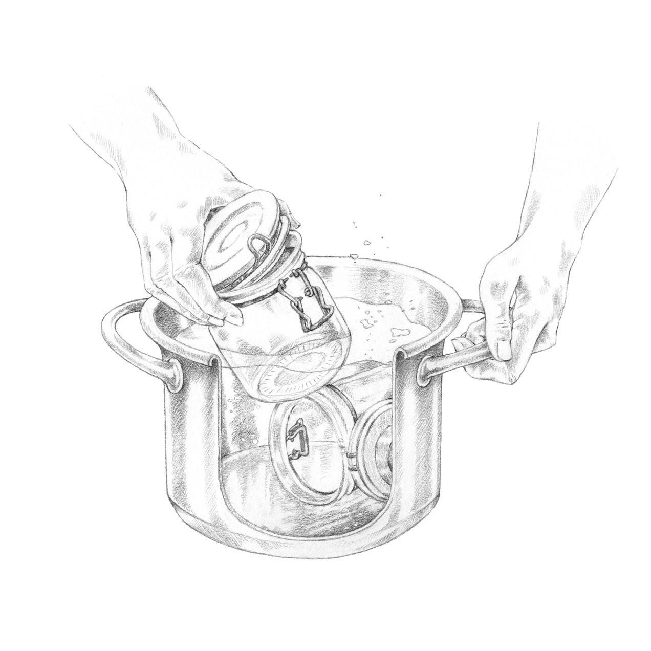 Gläser waschen illustration, pot illustration, Red Bull Media House