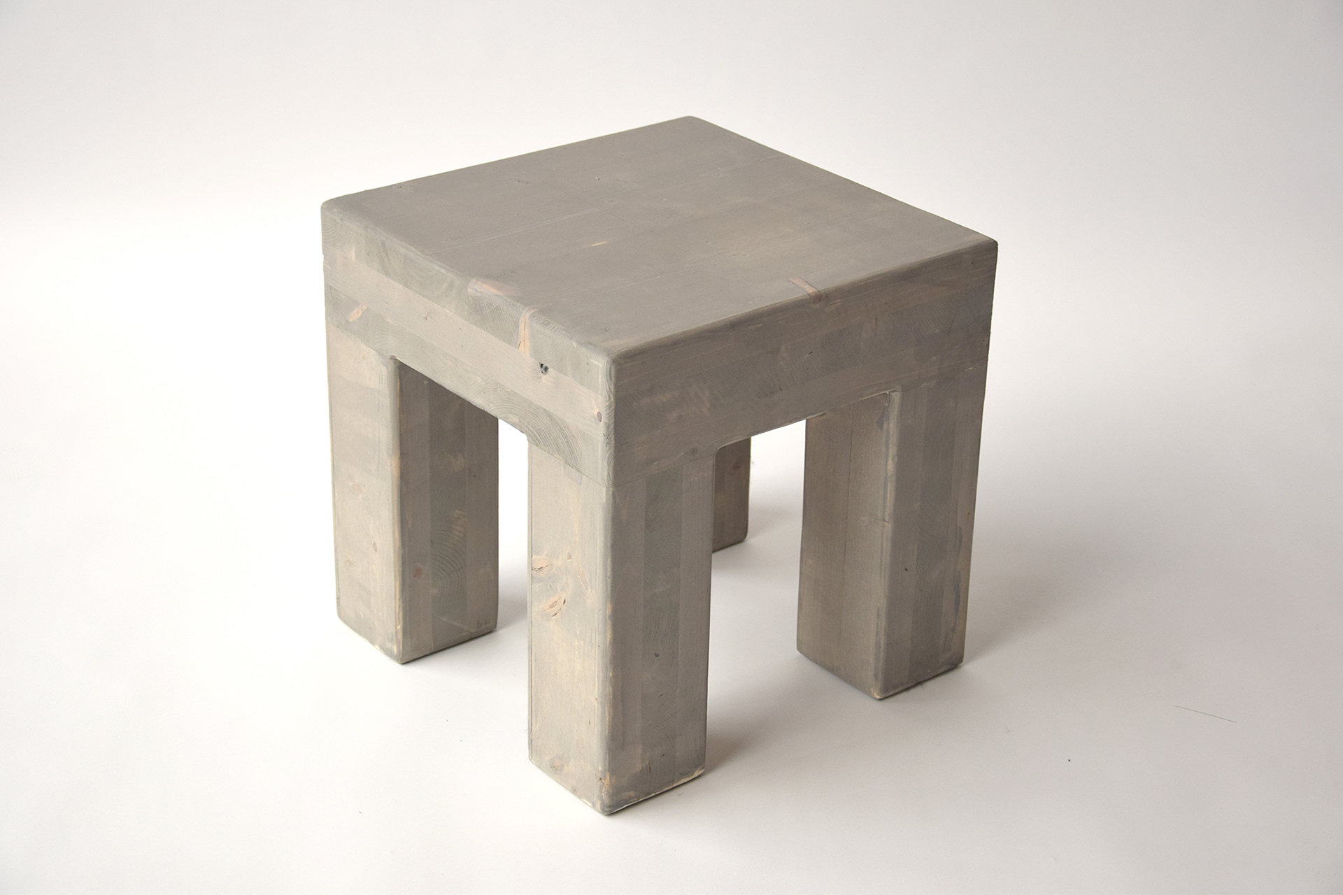 small stool, finish: nardo grey