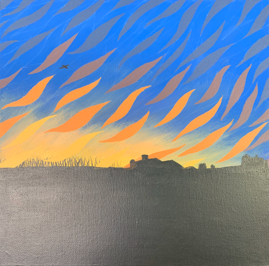 “Simple Skies” | 12” x 12” | Acrylic