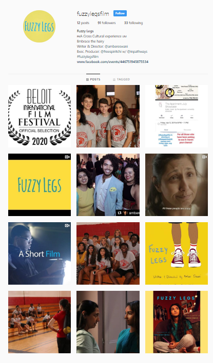 Fuzzy Legs Instagram Page I manage