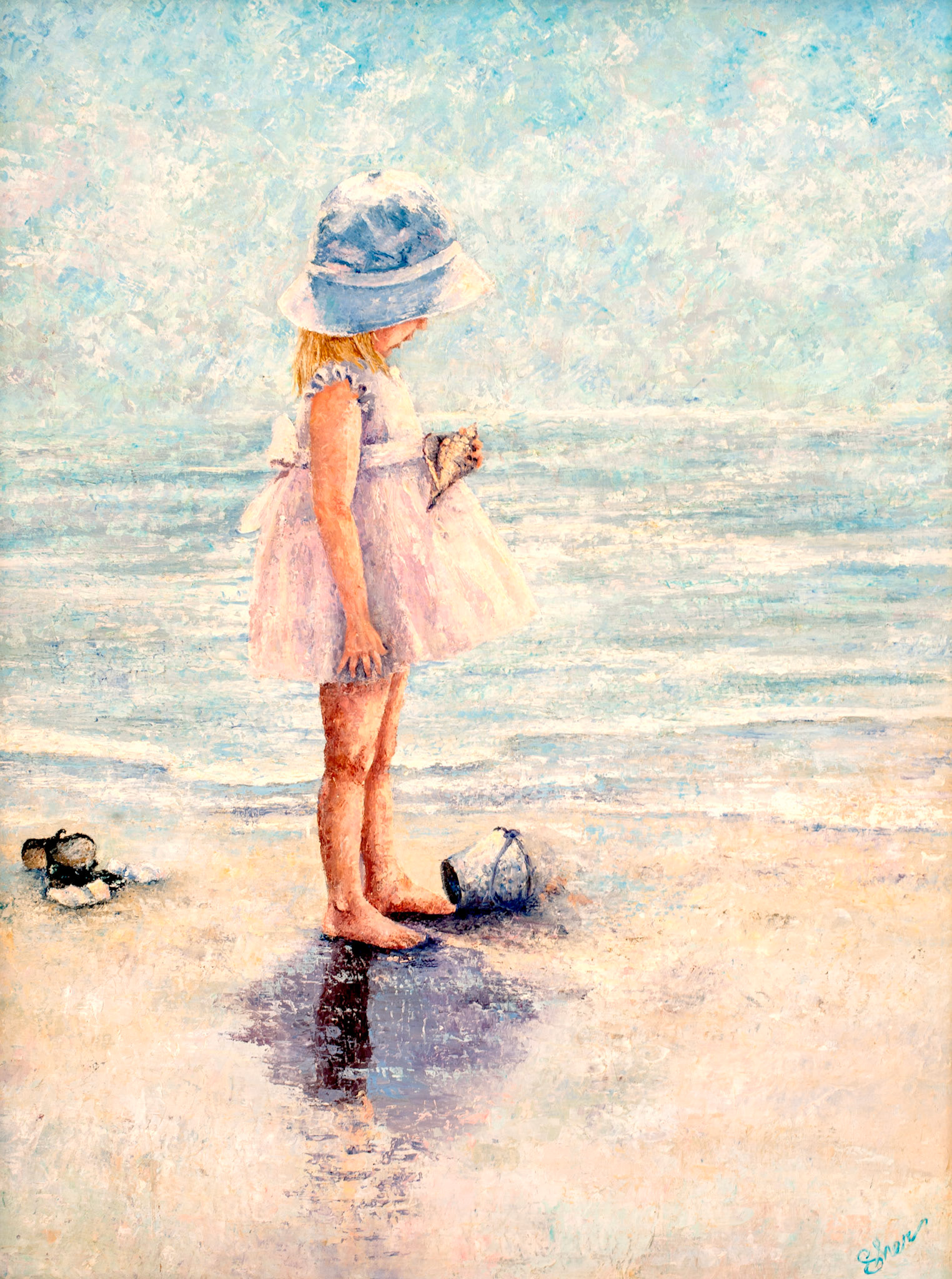 Discoveries at the Beach 0 Oil Painting