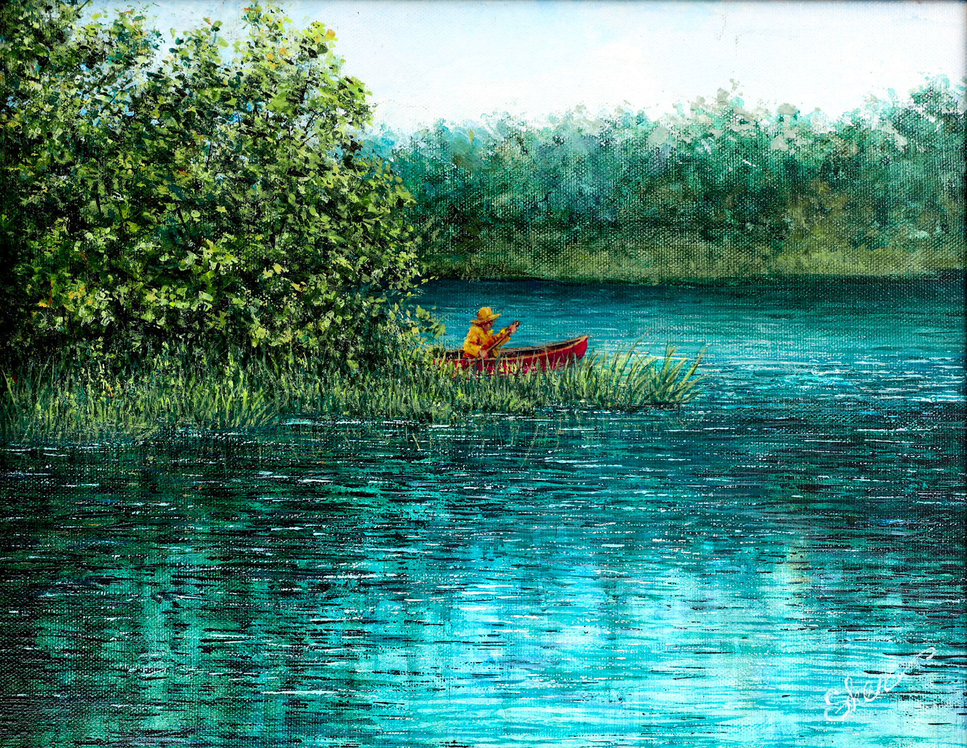 The Canoe Ride - Acrylic