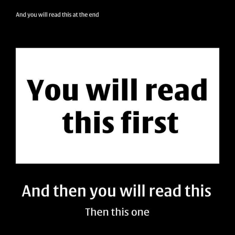 Various texts of different font sizes and styles can draw the eye to different parts of the page, not necessarily from top-to-bottom.