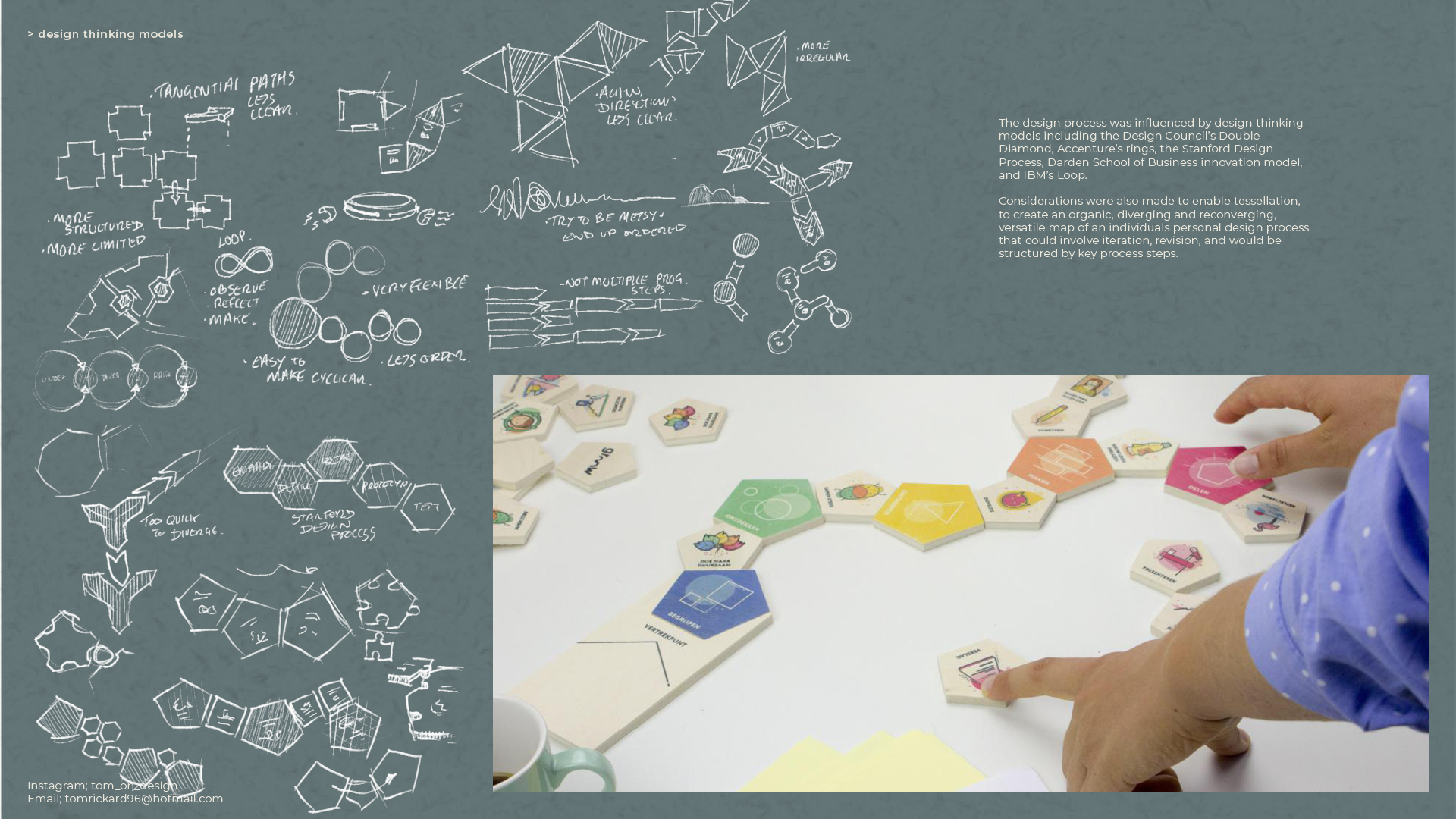 rough sketches by tom Rickard exploring different forms groow design toolkit could take focusing on a natural iterative design process
