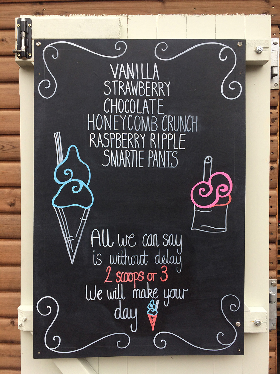 Woodlands Cafe Flavour Sign