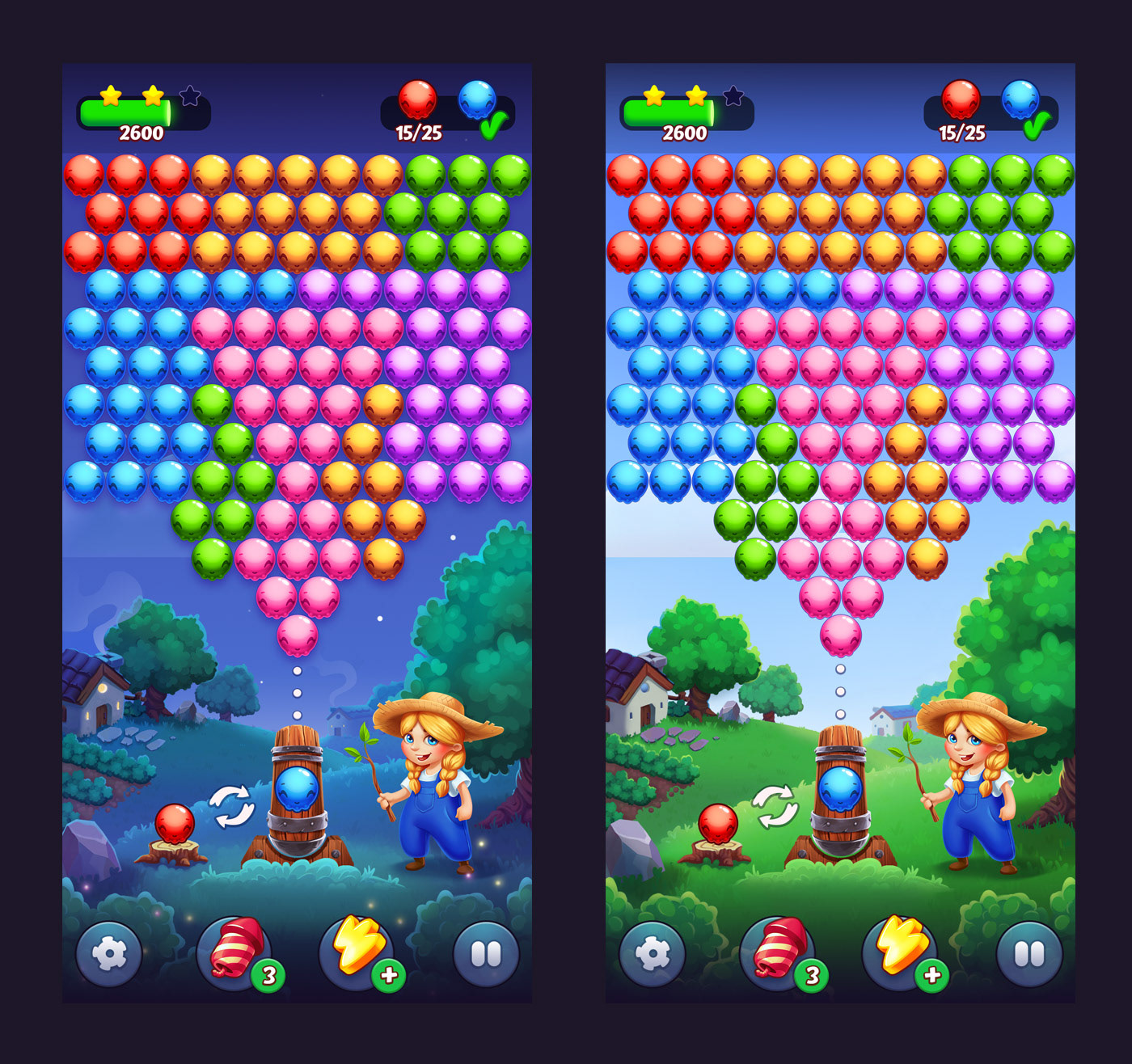 Mobile game Bubble shooter on Behance