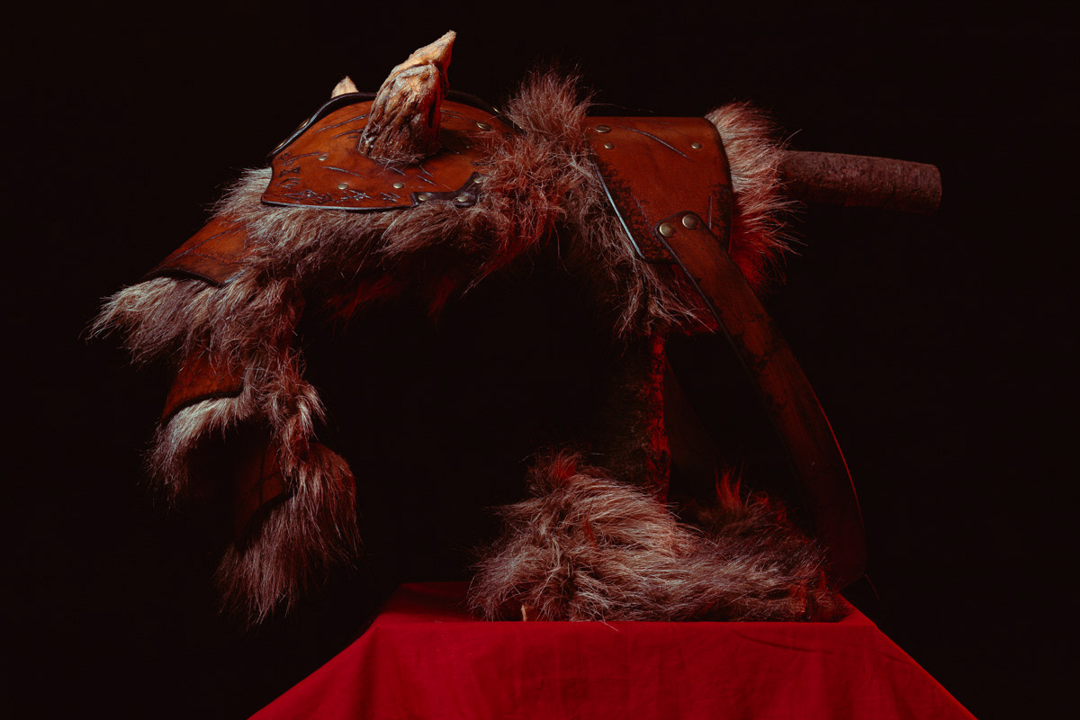 Shoulder pad designed by Joey Rudolf.