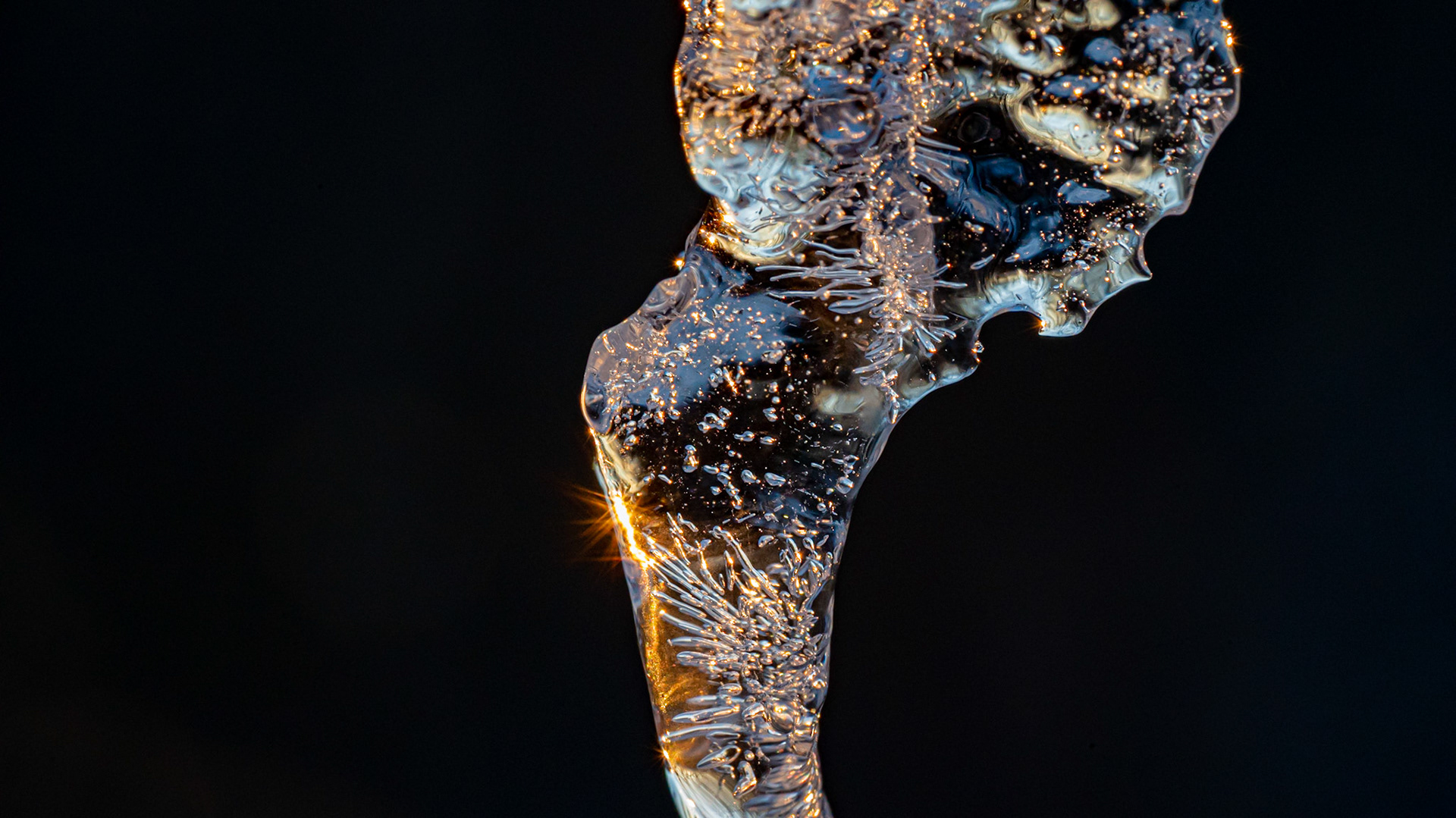 an icy sparkling gemstone
