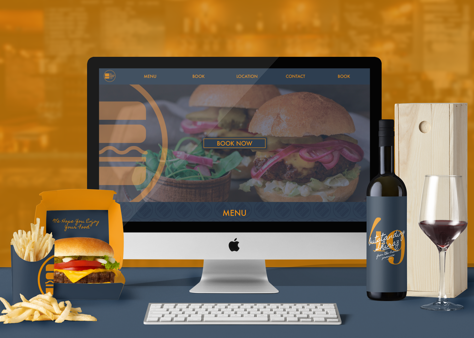 The London Burger Club Restaurant Website