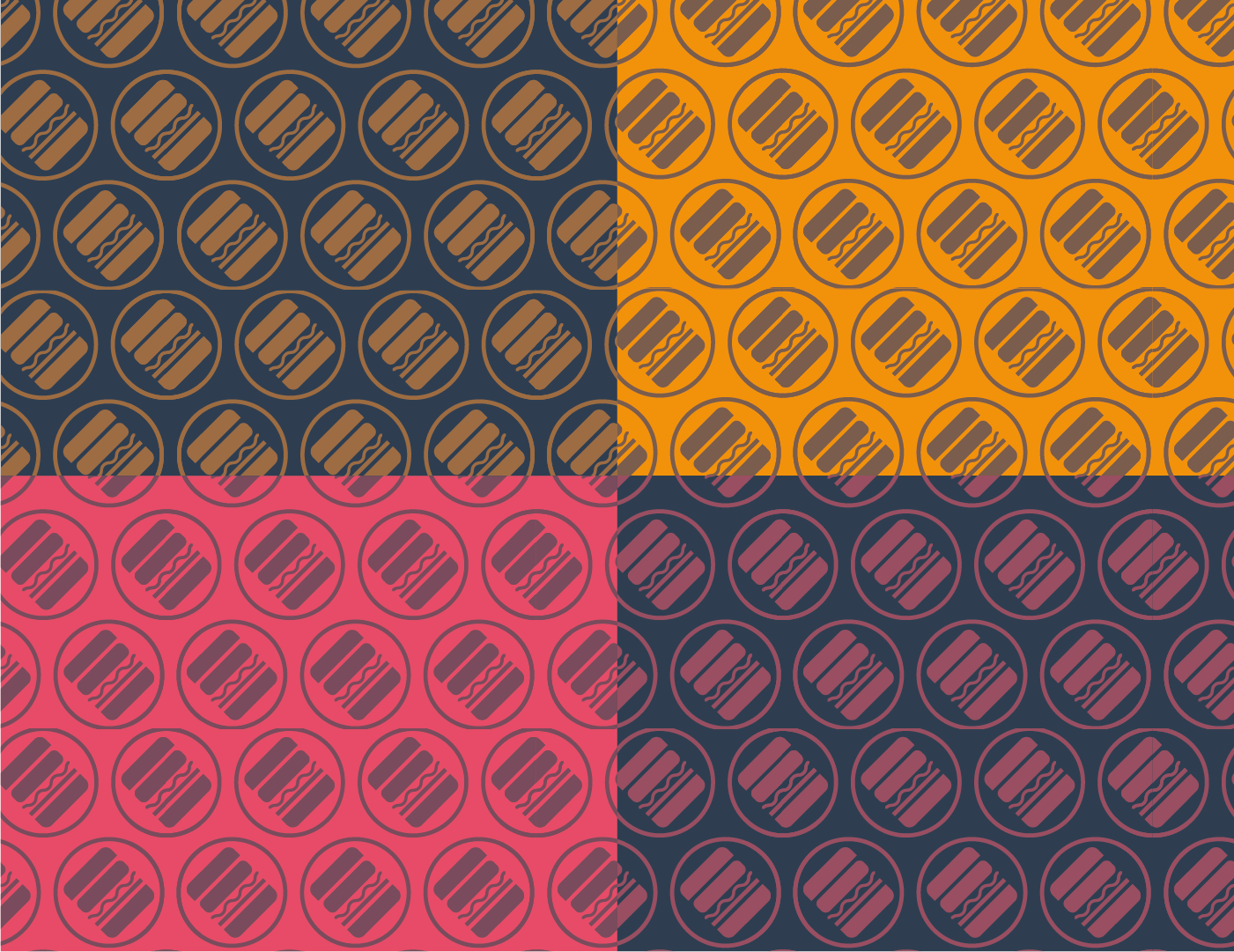 The London Burger Club Pattern
