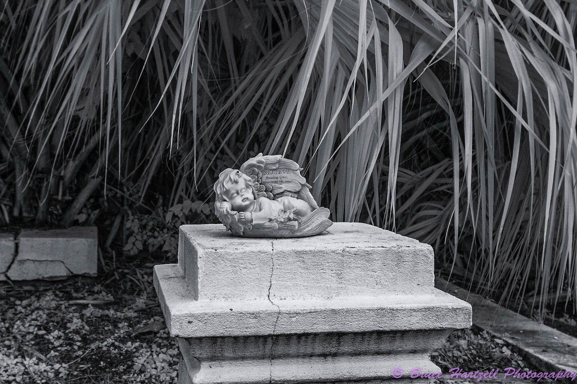 Oddfellows Cemetery, New Orleans, Louisiana. Infrared. PS, LR, Silver Effects Pro adjustments. See and share more like this at:  http://aayyeeee.myportfolio.com